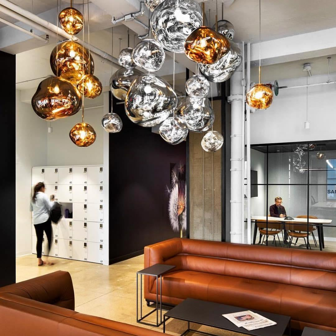 Lustra Pendant Lamp Modern Lava Glass - Letslighting