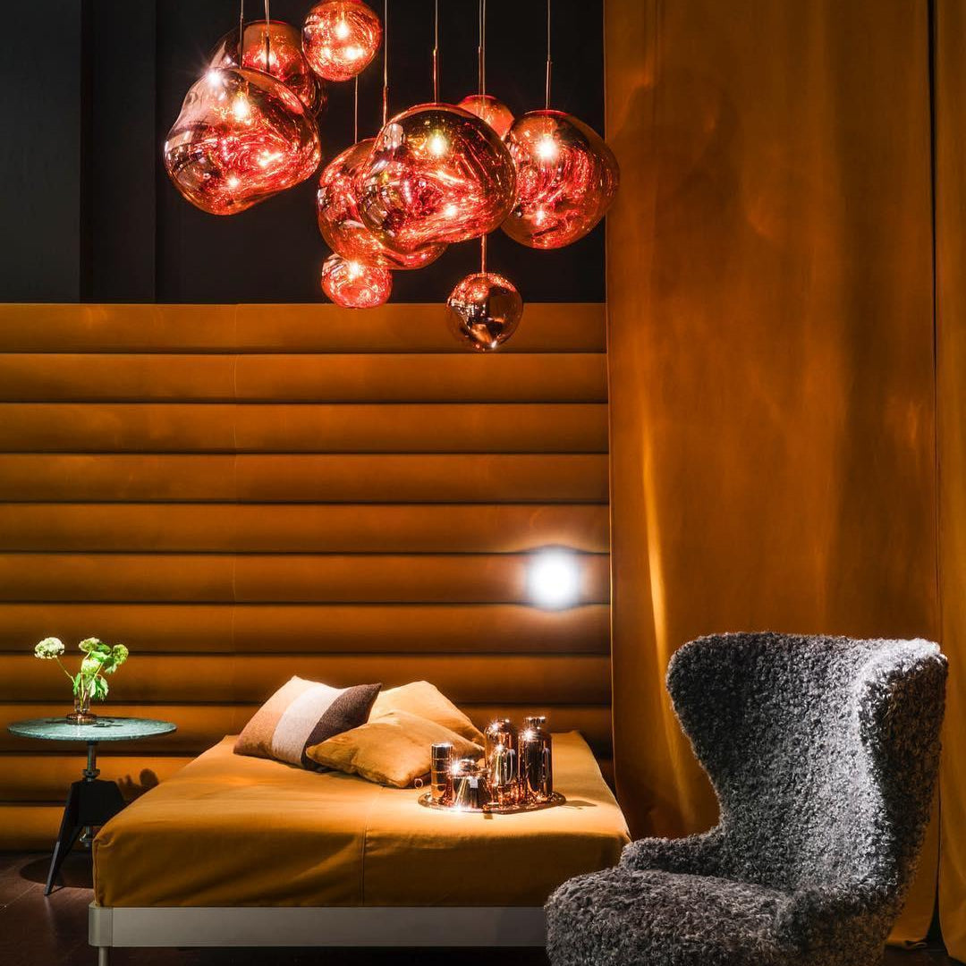 Lustra Pendant Lamp Modern Lava Glass - Letslighting