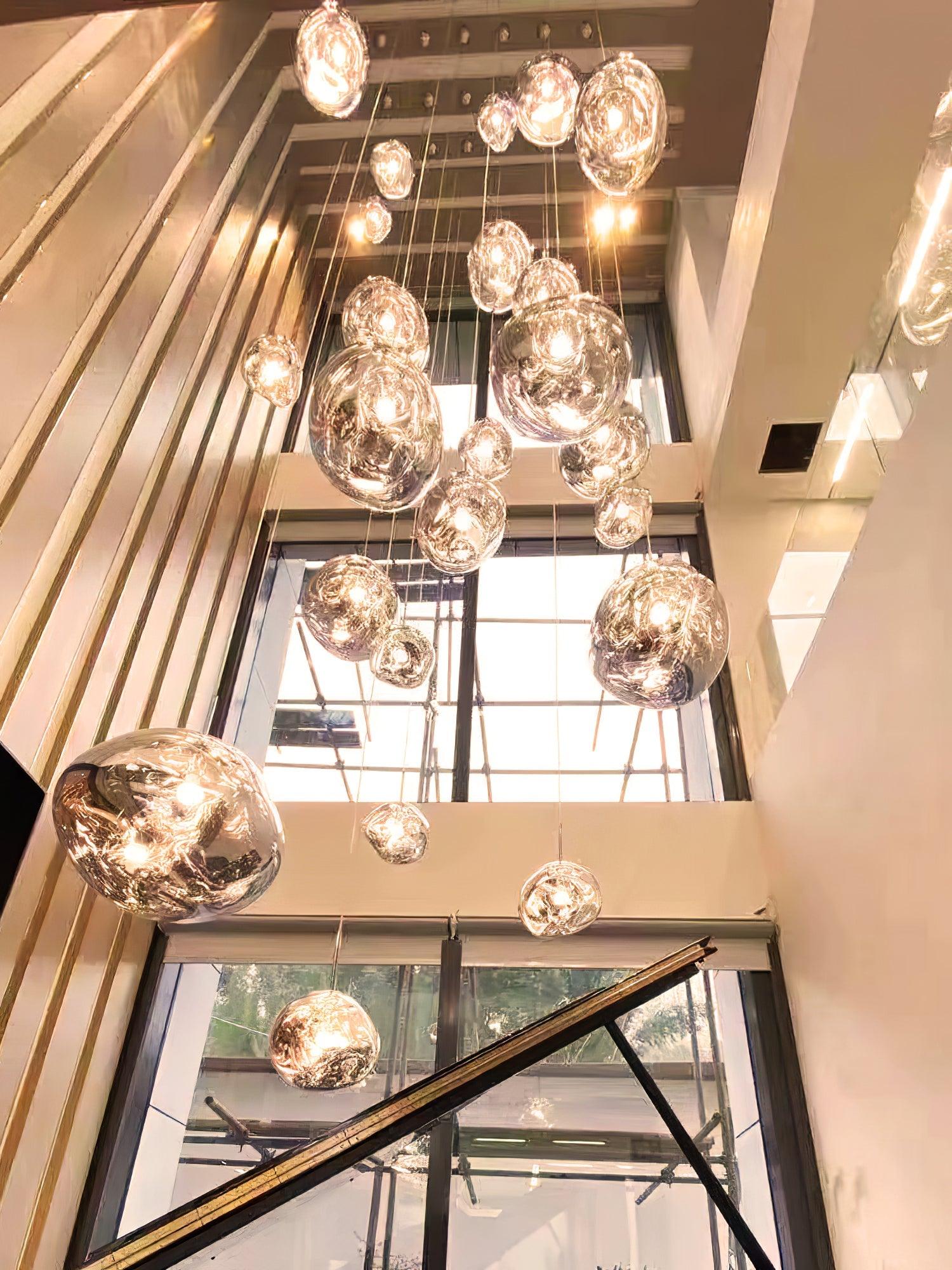 Lustra Pendant Lamp Modern Lava Glass - Letslighting