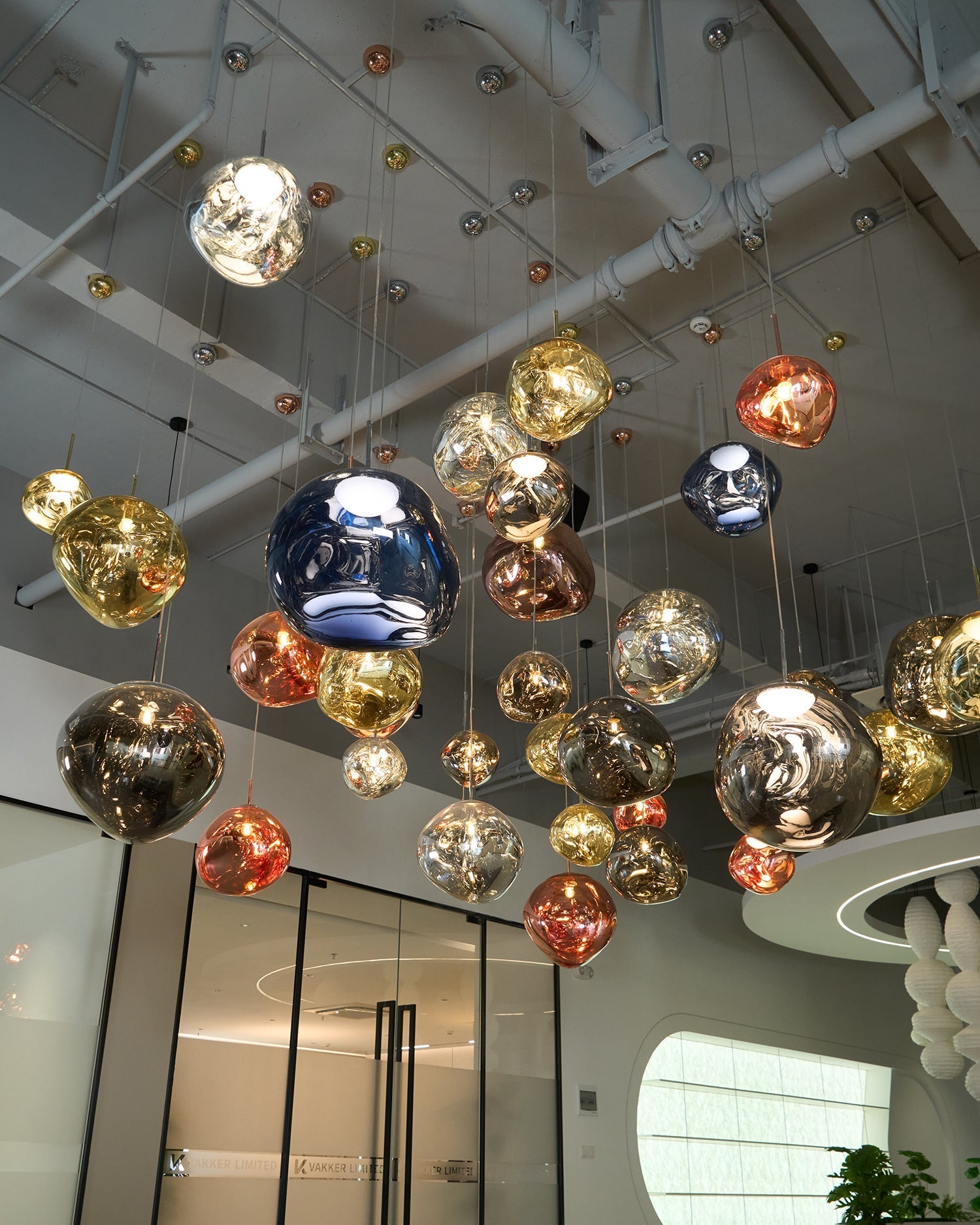 Solara Pendant Lamp Blown Glass Irregular Cluster Sculptural - Letslighting