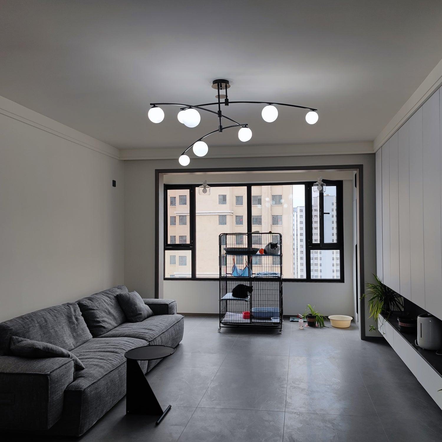 Lustra Chandelier Long Arm Modern 6-Light - Letslighting