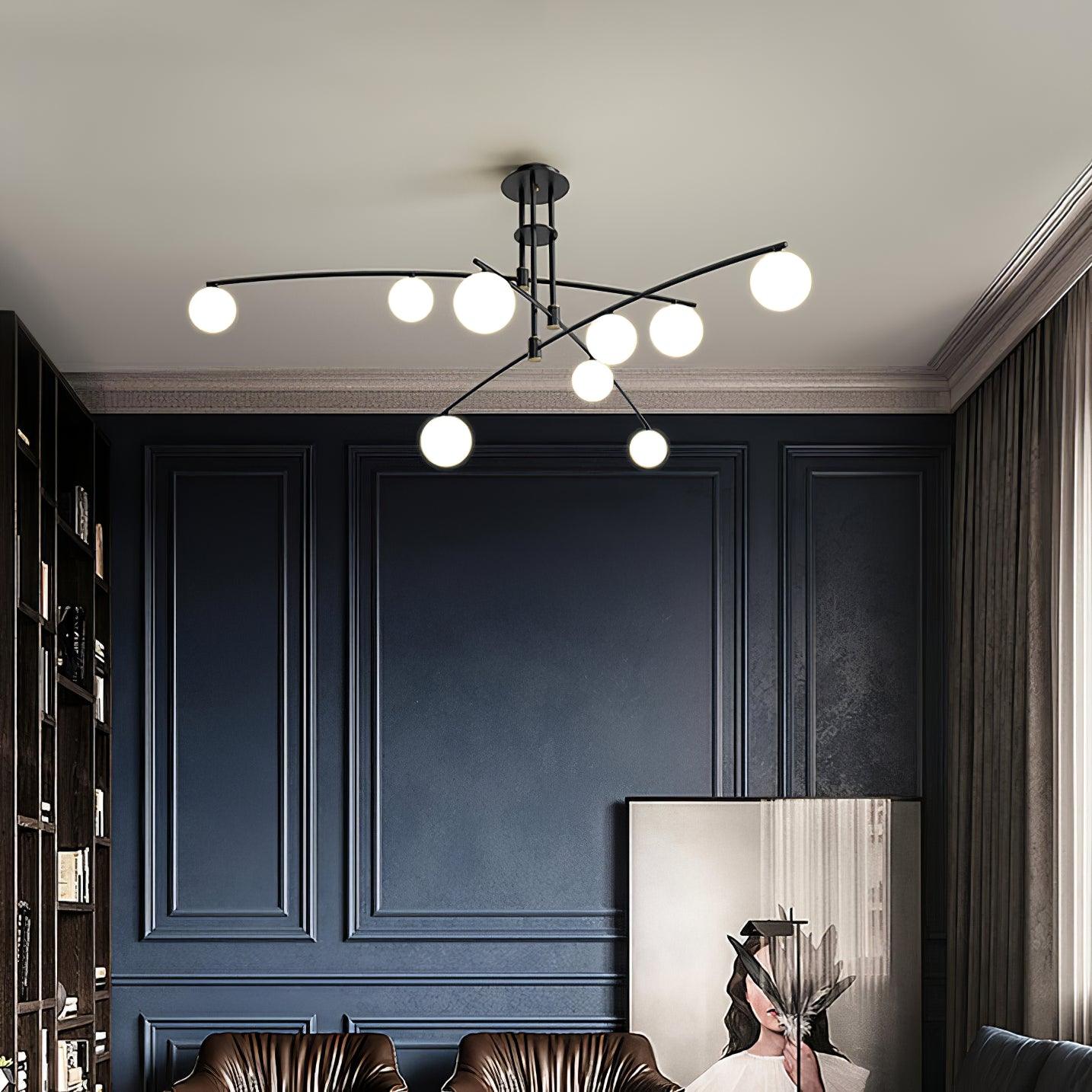 Lustra Chandelier Long Arm Modern 6-Light - Letslighting