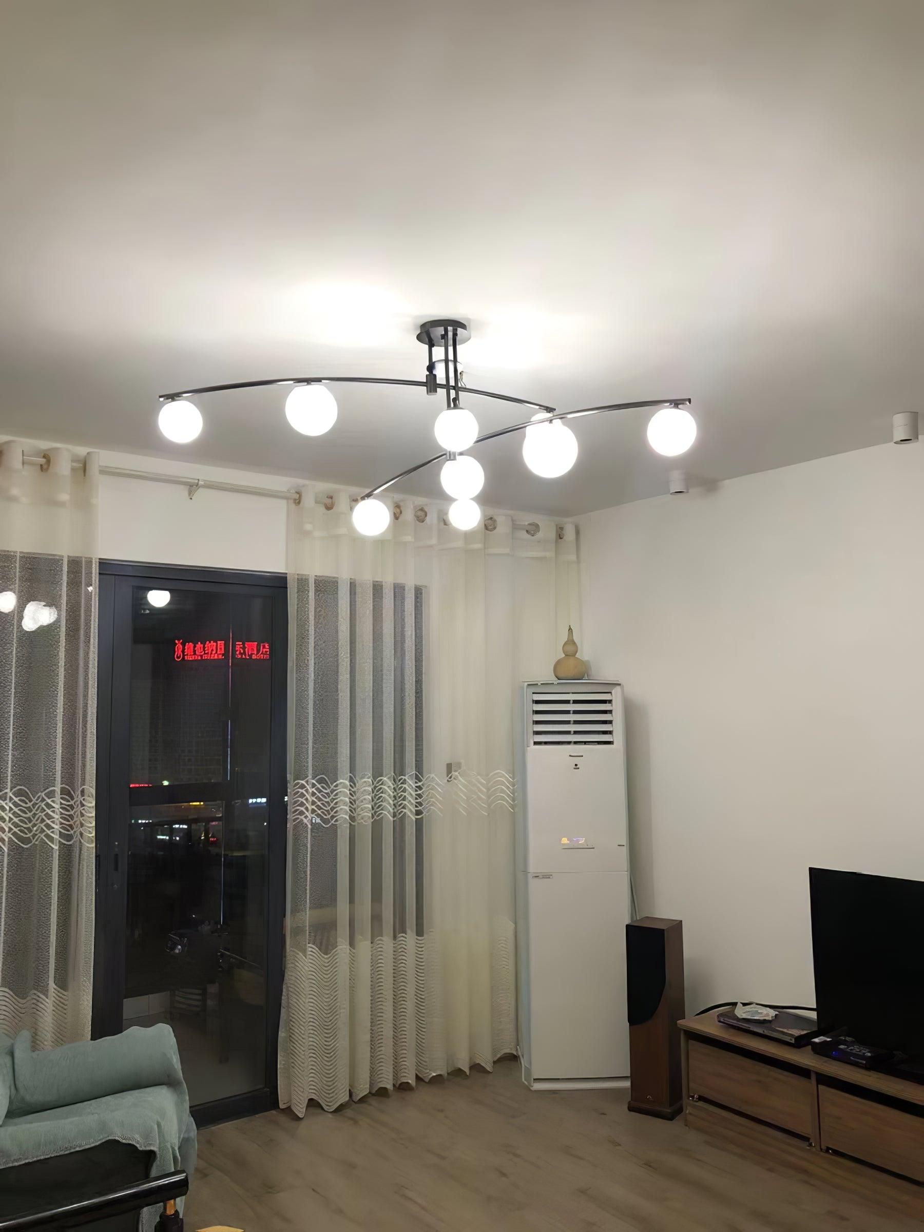 Lustra Chandelier Long Arm Modern 6-Light - Letslighting