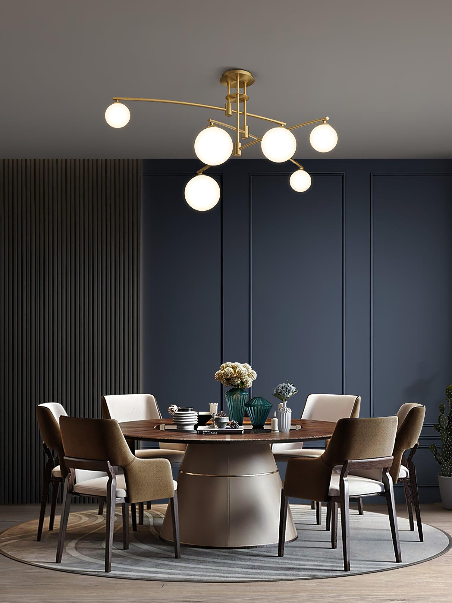 Lustra Chandelier Long Arm Modern 6-Light - Letslighting