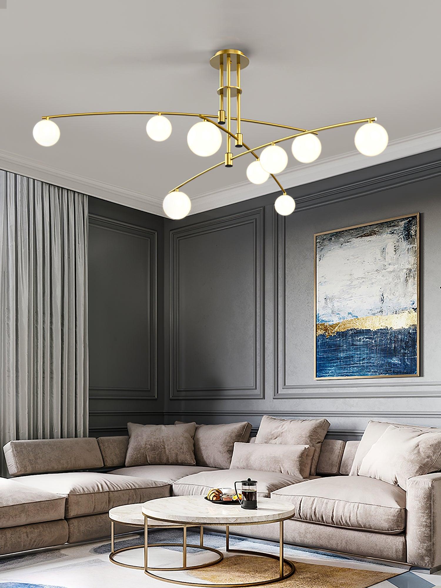 Lustra Chandelier Long Arm Modern 6-Light - Letslighting