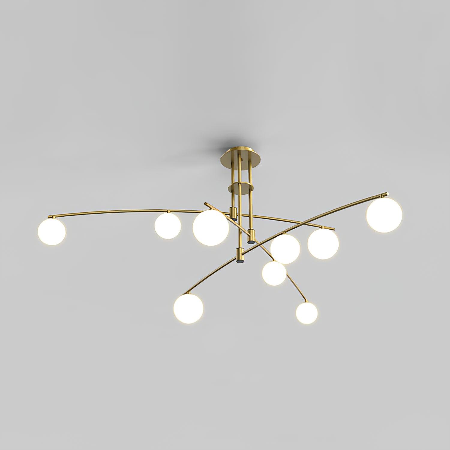 Lustra Chandelier Long Arm Modern 6-Light - Letslighting