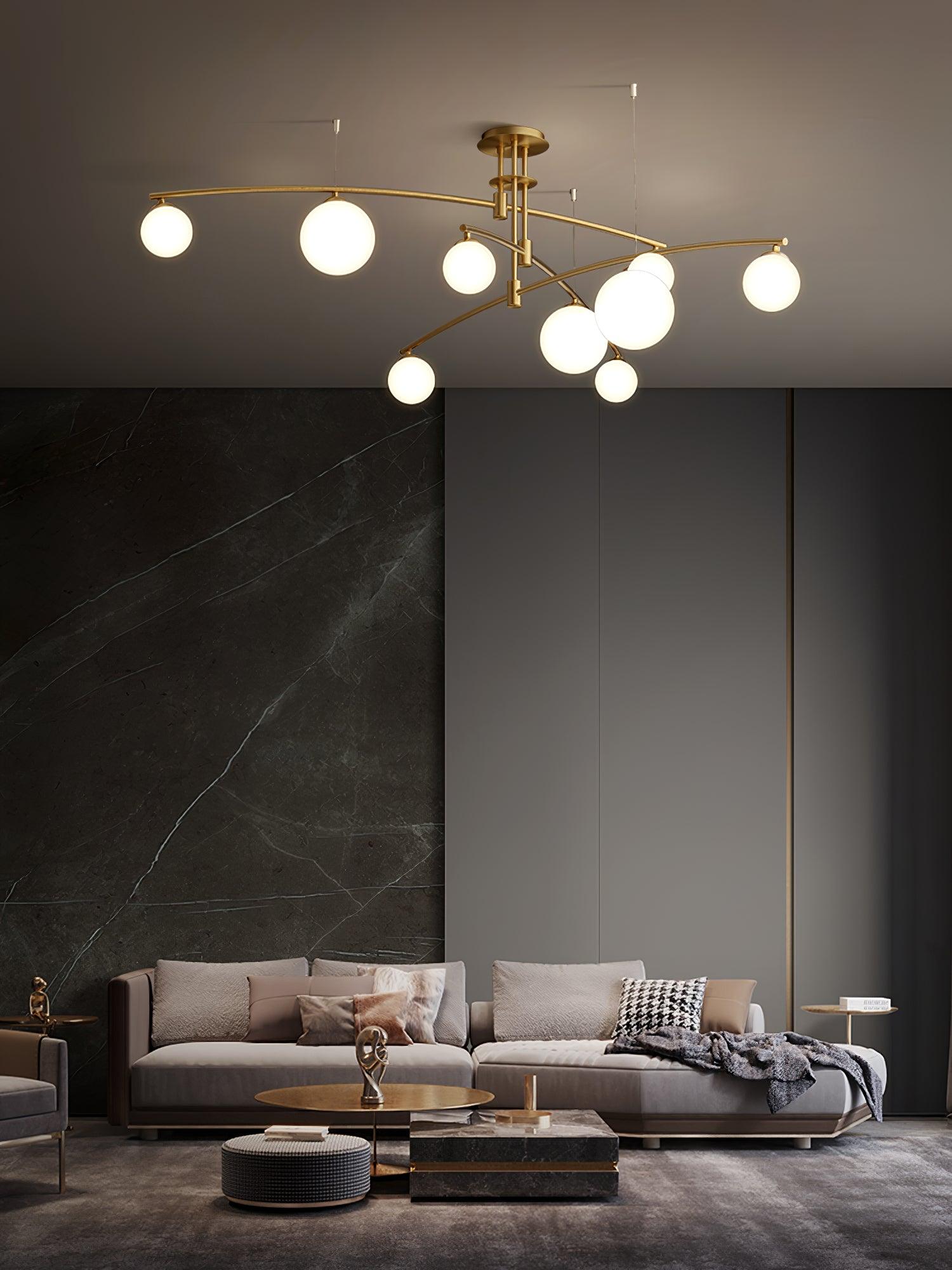 Lustra Chandelier Long Arm Modern 6-Light - Letslighting