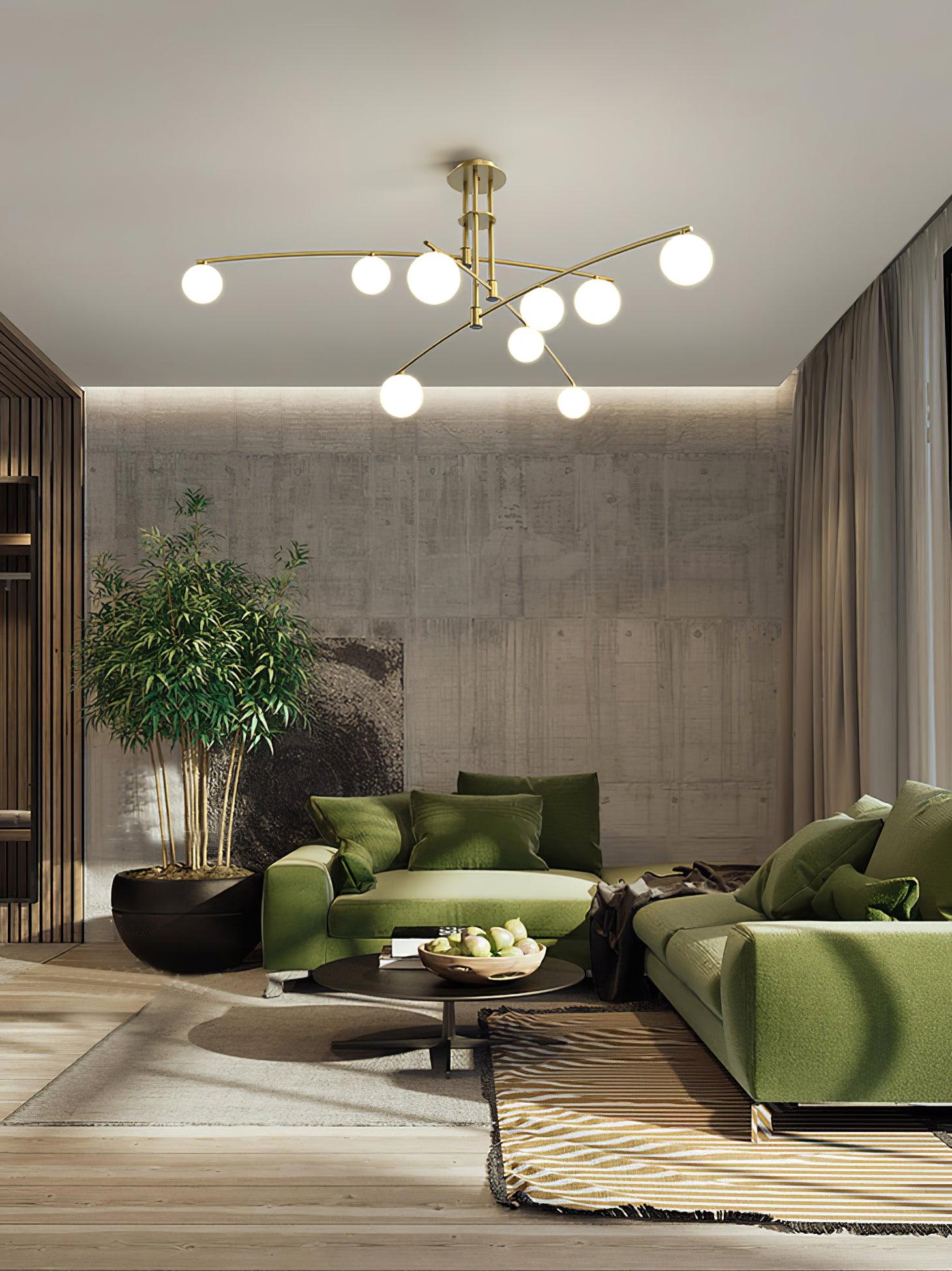 Lustra Chandelier Long Arm Modern 6-Light - Letslighting