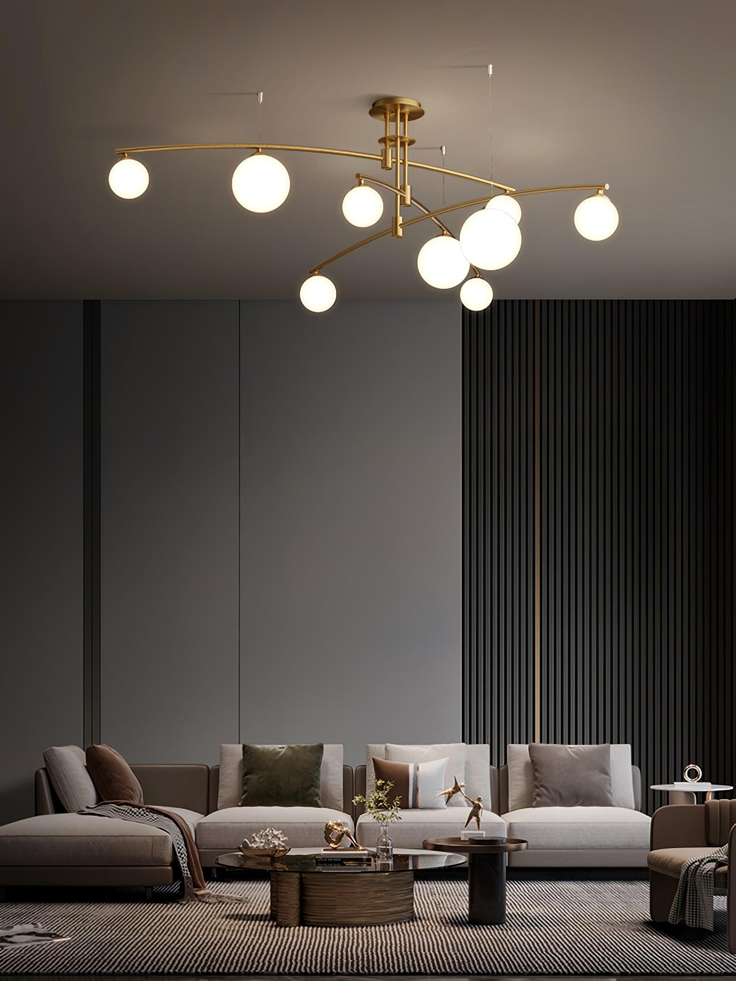 Lustra Chandelier Long Arm Modern 6-Light - Letslighting