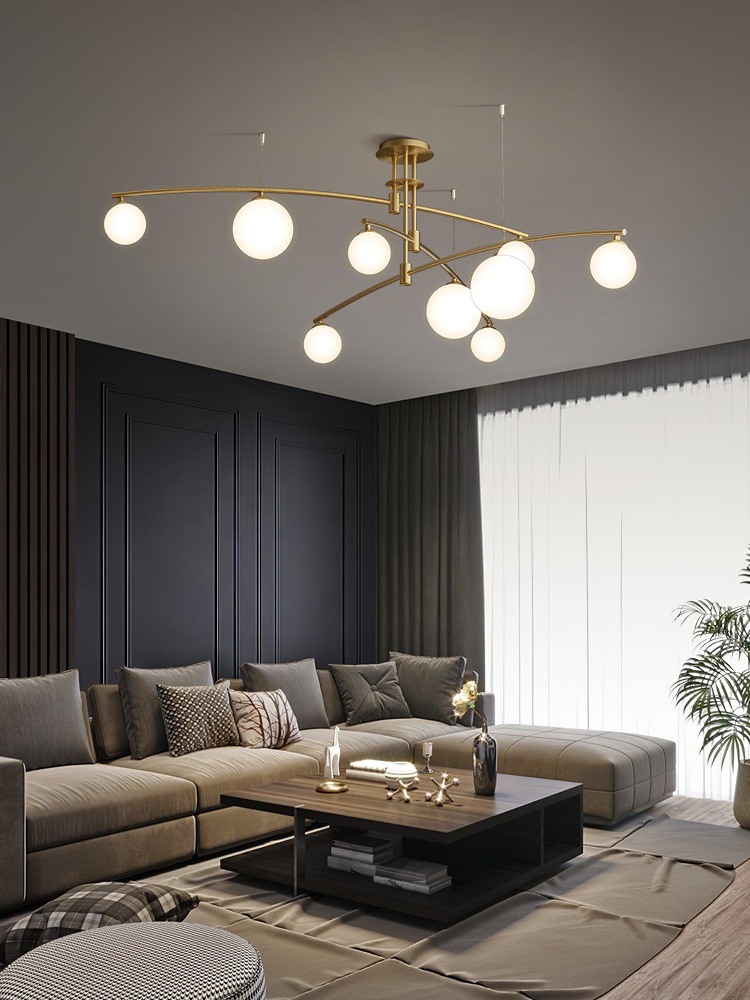 Lustra Chandelier Long Arm Modern 6-Light - Letslighting