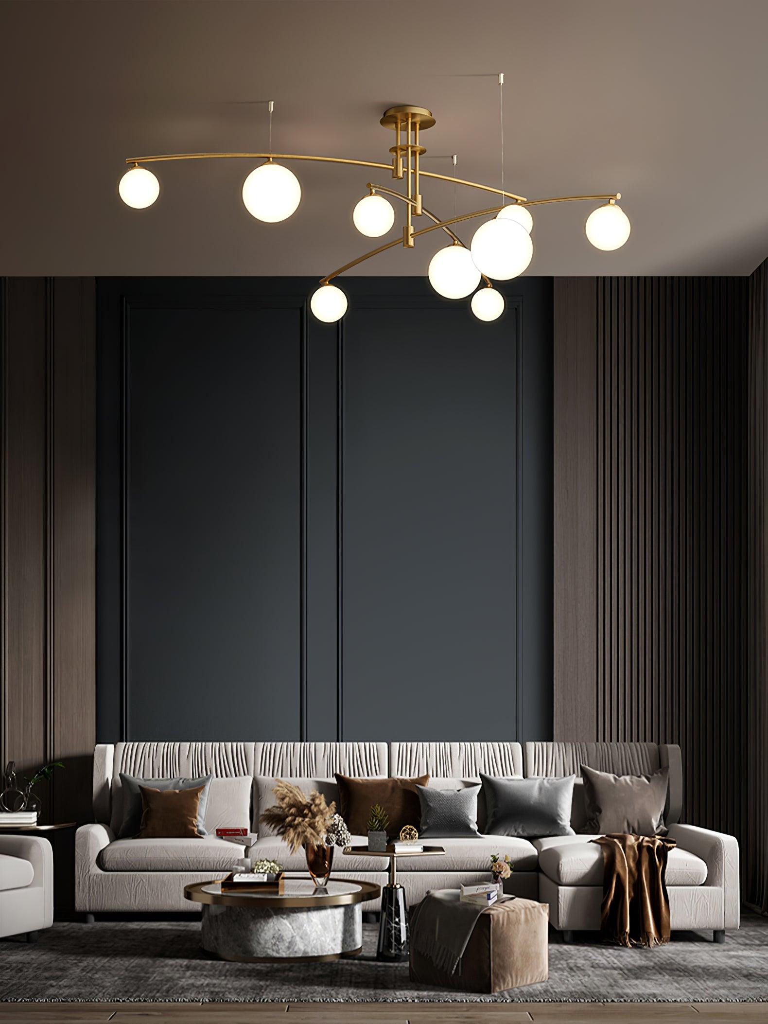 Lustra Chandelier Long Arm Modern 6-Light - Letslighting