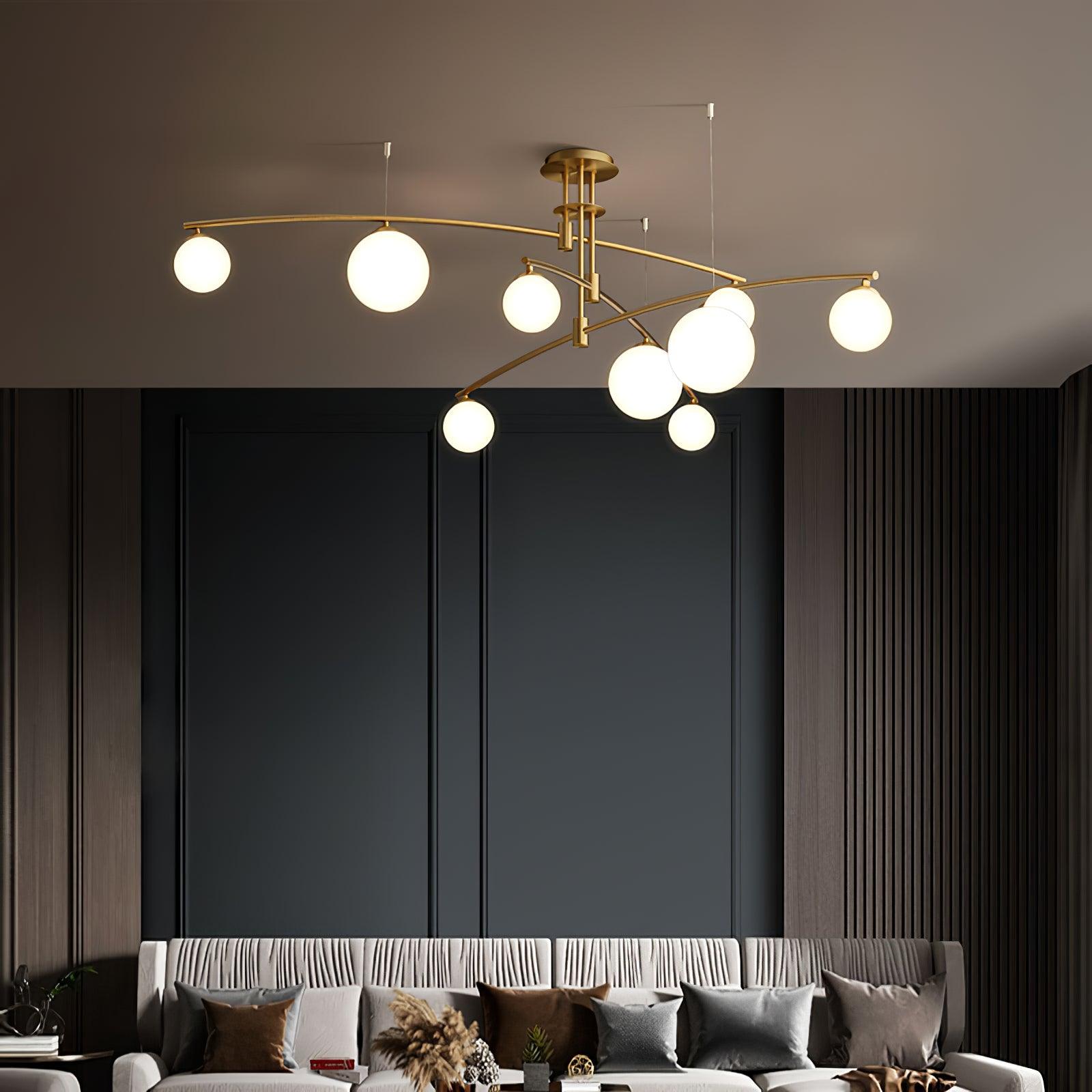 Lustra Chandelier Long Arm Modern 6-Light - Letslighting