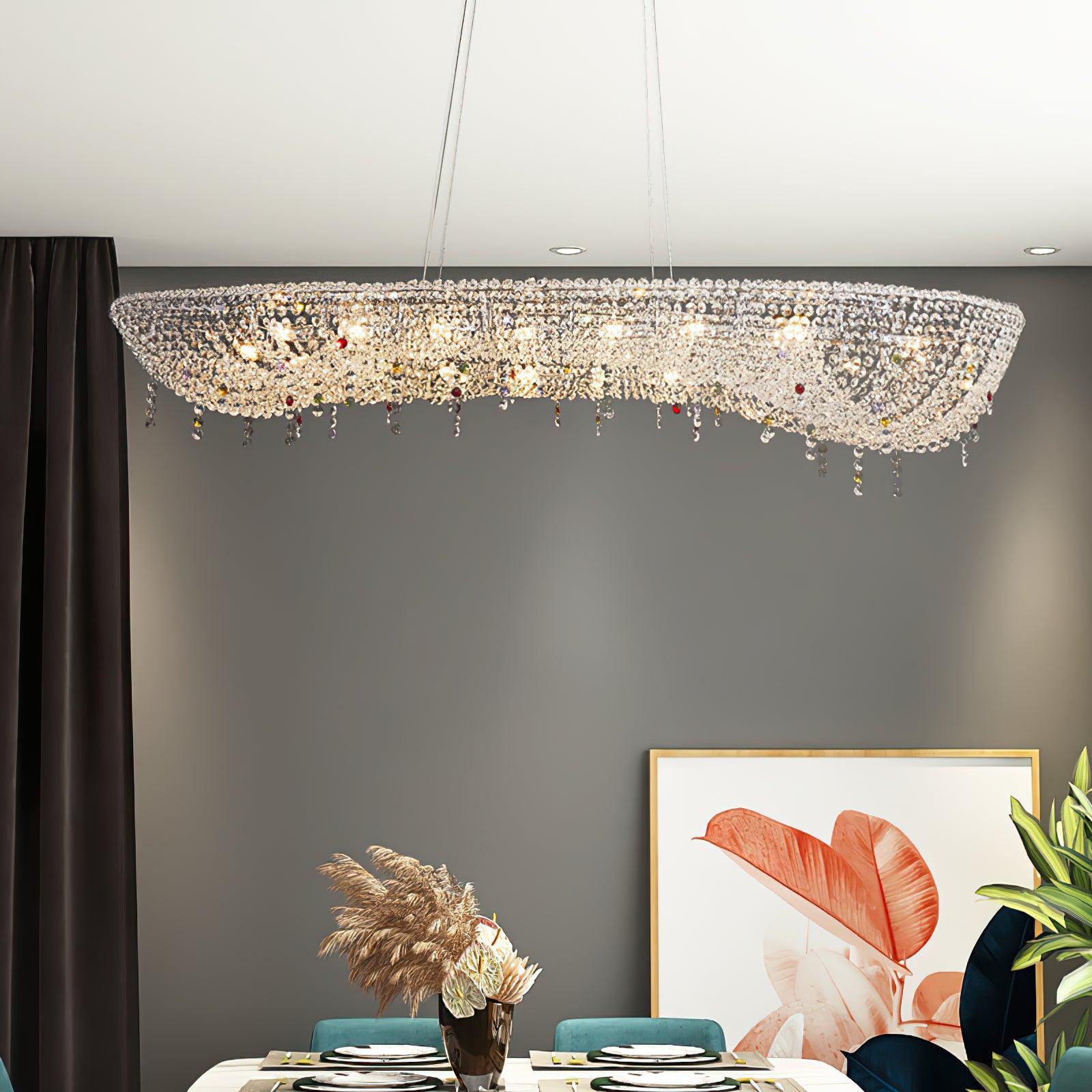 Aeliora Embellished Crystal Pendant Light - Letslighting