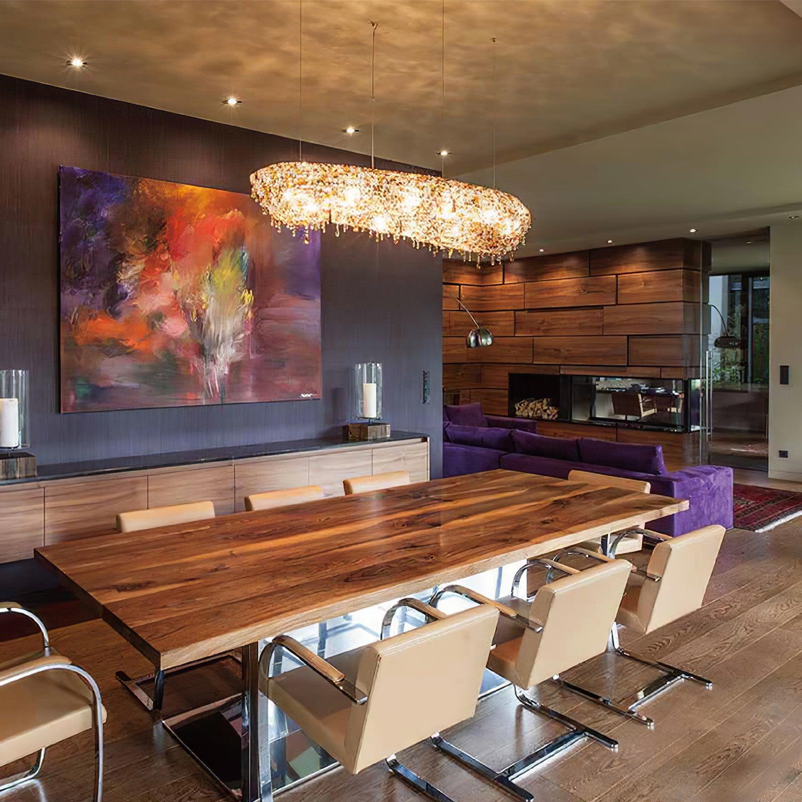 Aeliora Embellished Crystal Pendant Light - Letslighting