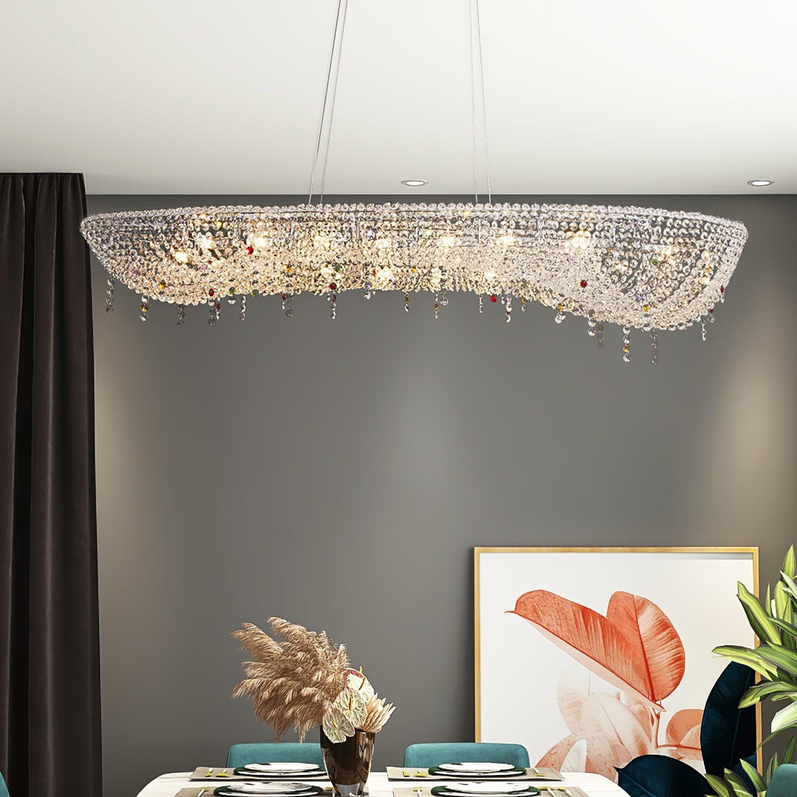 Aeliora Embellished Crystal Pendant Light - Letslighting