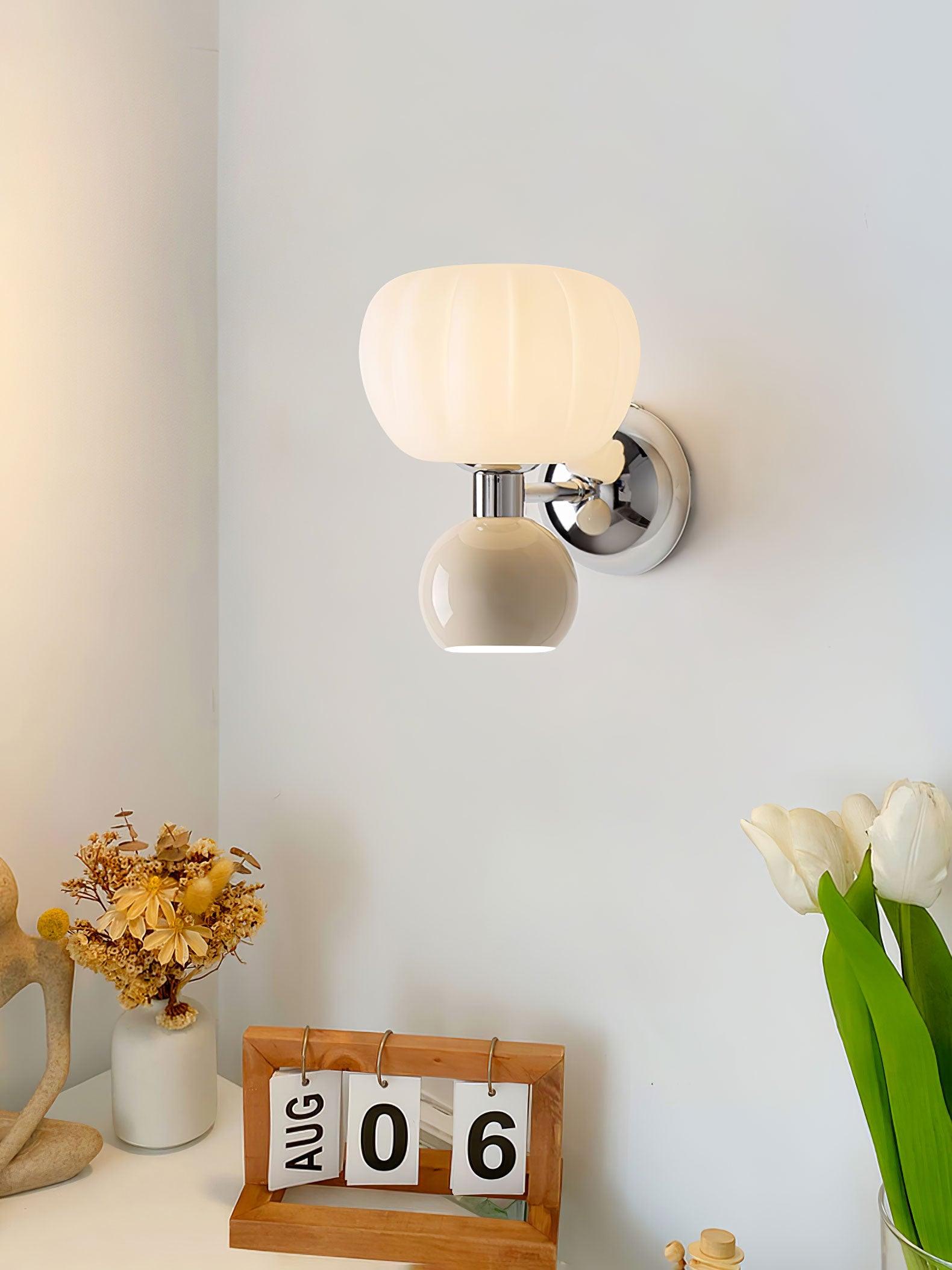 Erraeiel Nordic Art Cream Plastic Sconce Wall lamp - Letslighting
