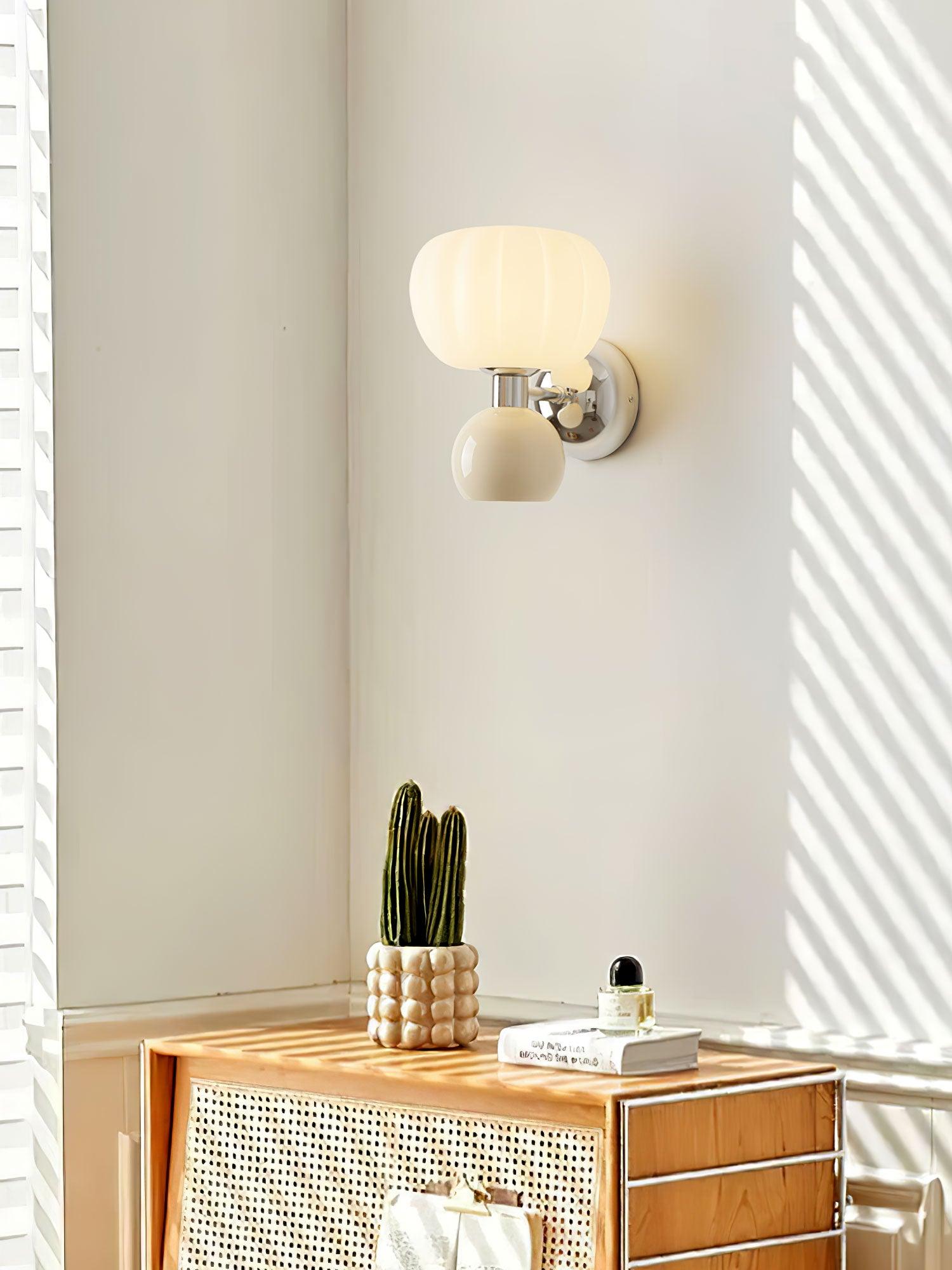 Erraeiel Nordic Art Cream Plastic Sconce Wall lamp - Letslighting
