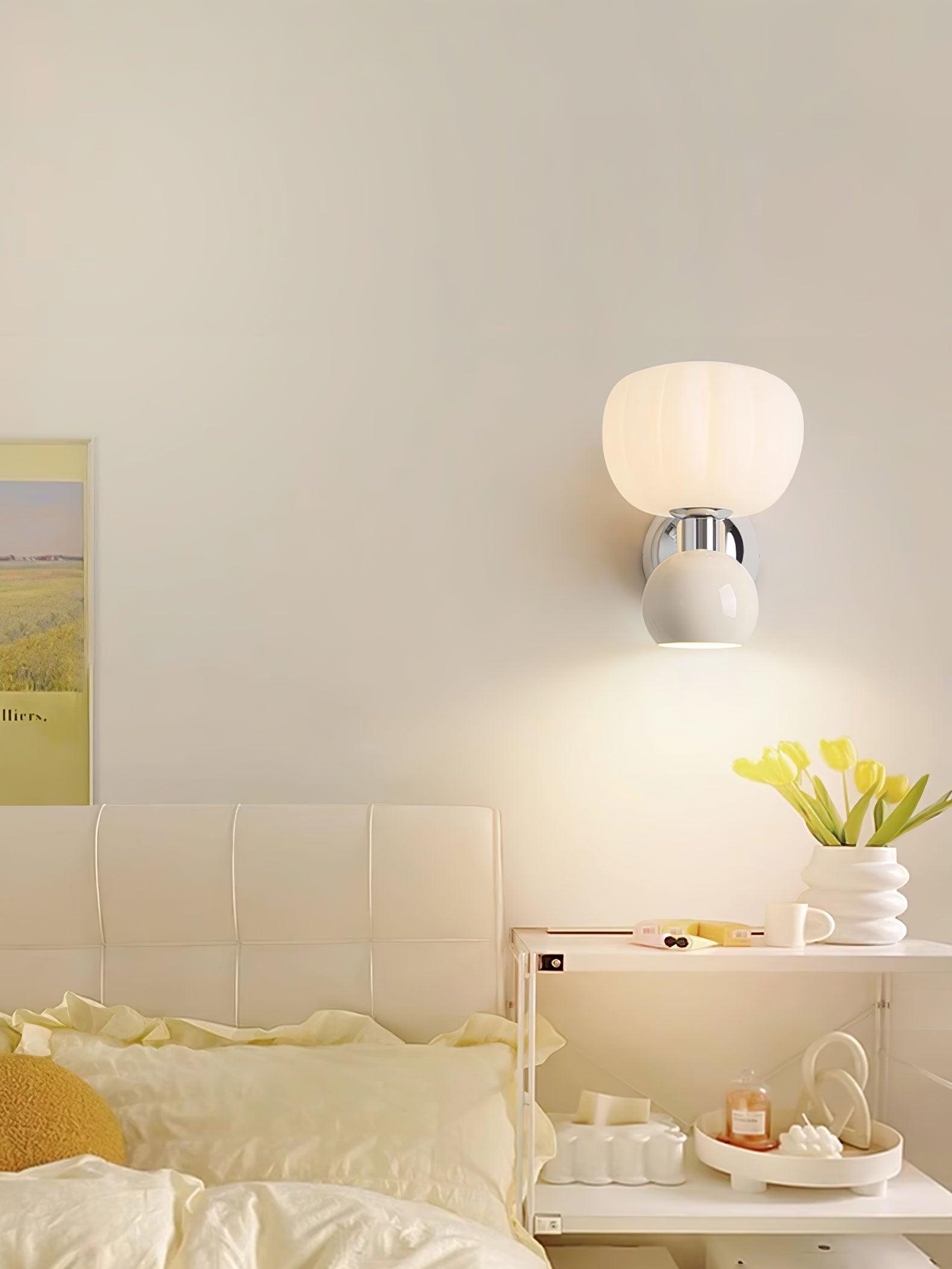 Erraeiel Nordic Art Cream Plastic Sconce Wall lamp - Letslighting