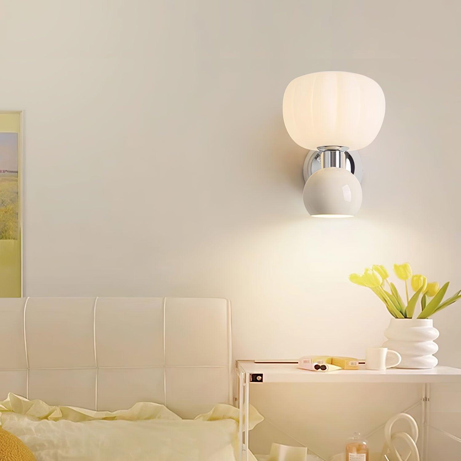 Erraeiel Nordic Art Cream Plastic Sconce Wall lamp - Letslighting
