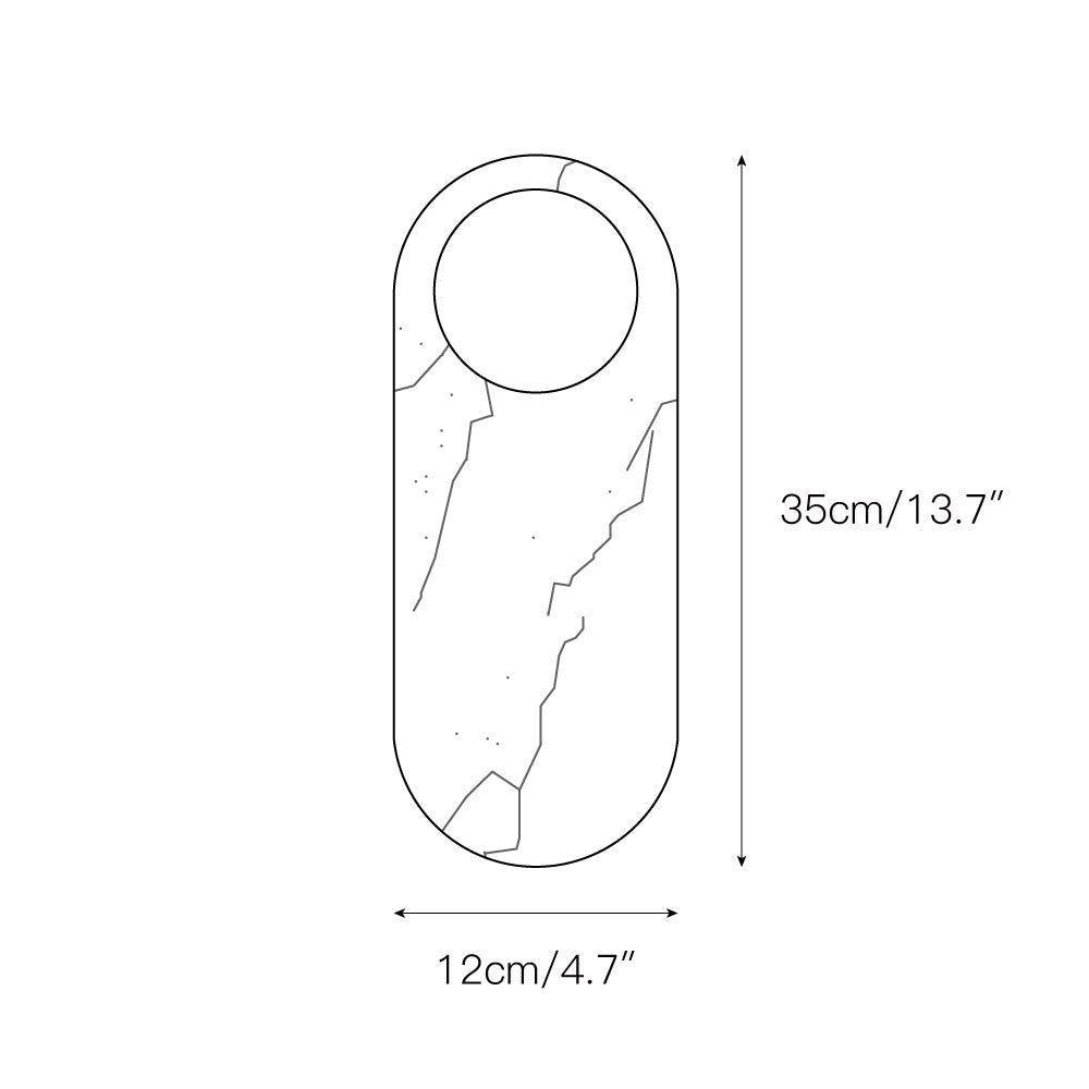 Avi Marble Wall Lamp - Letslighting