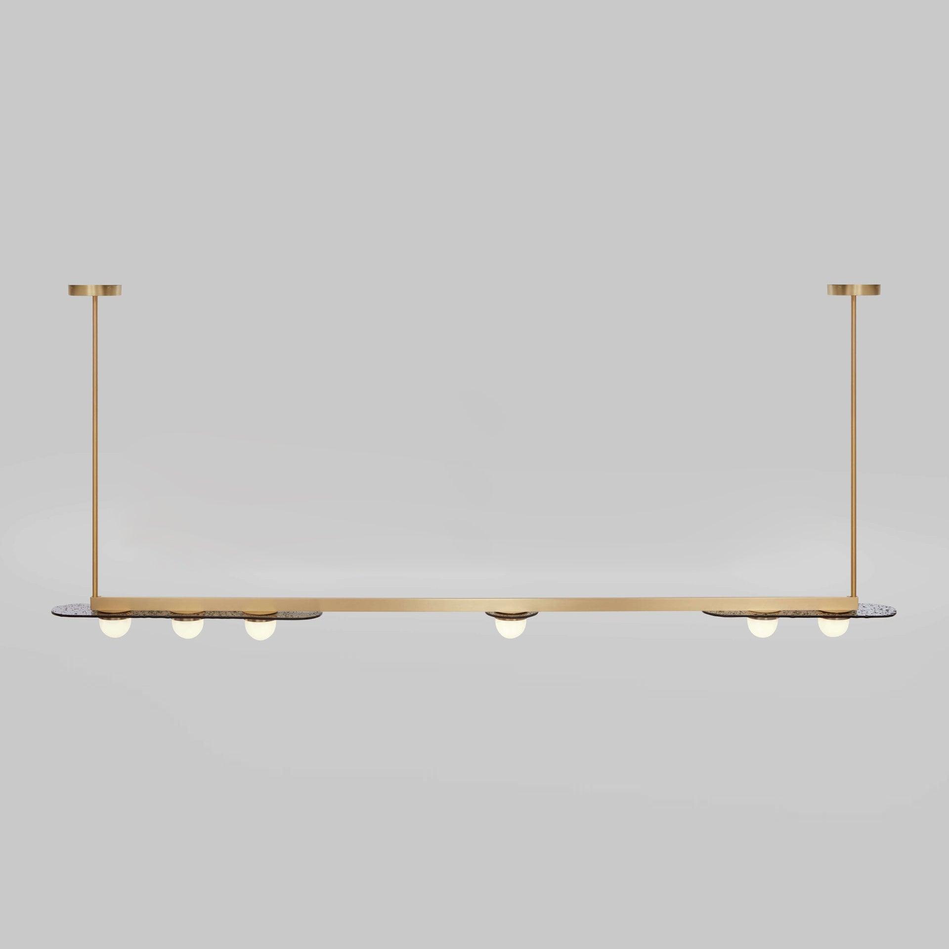 Lustra Chandelier LED Linear Gold Frame - Letslighting