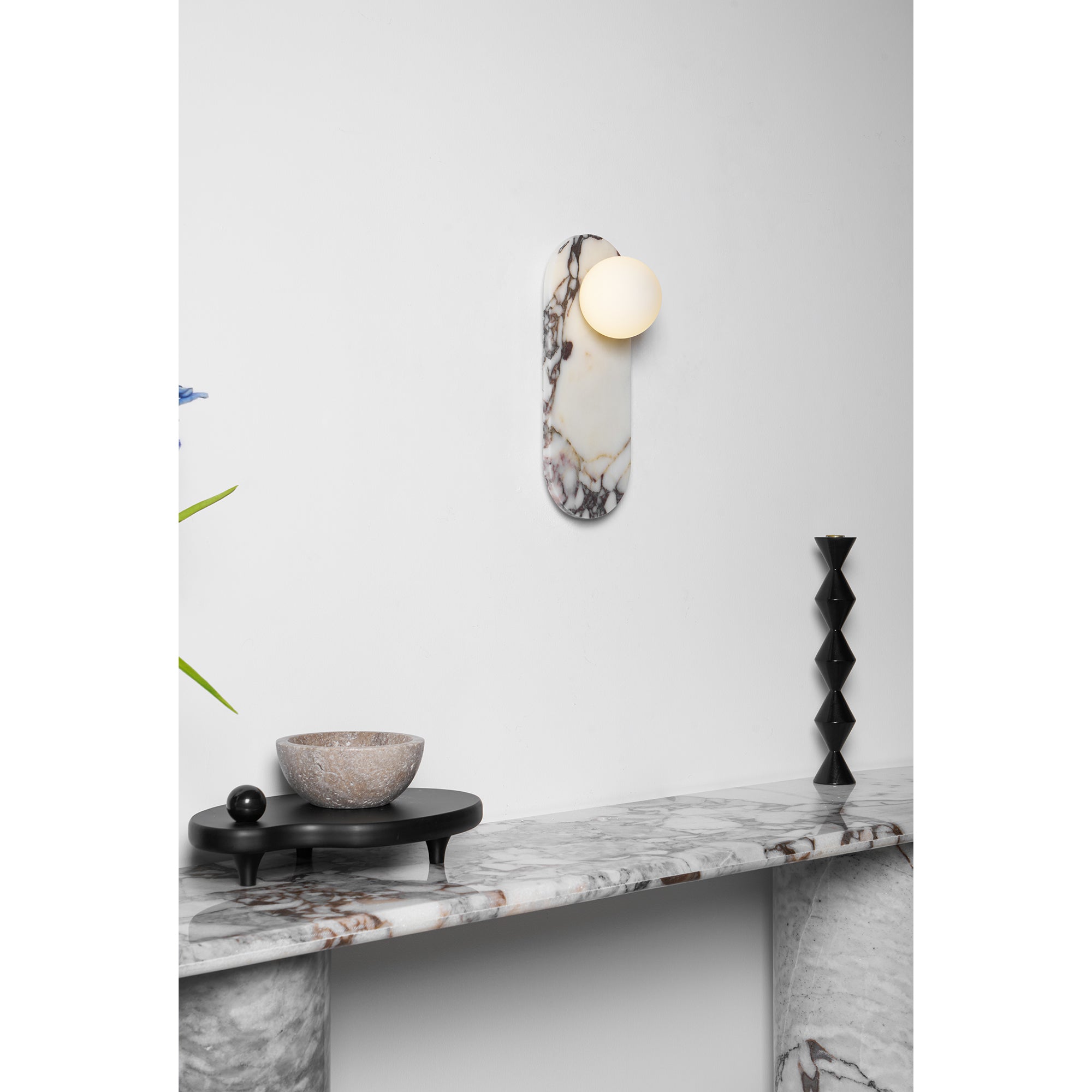 Covelyra Modern Minimalist Marble Glass Wall Lamp - Letslighting