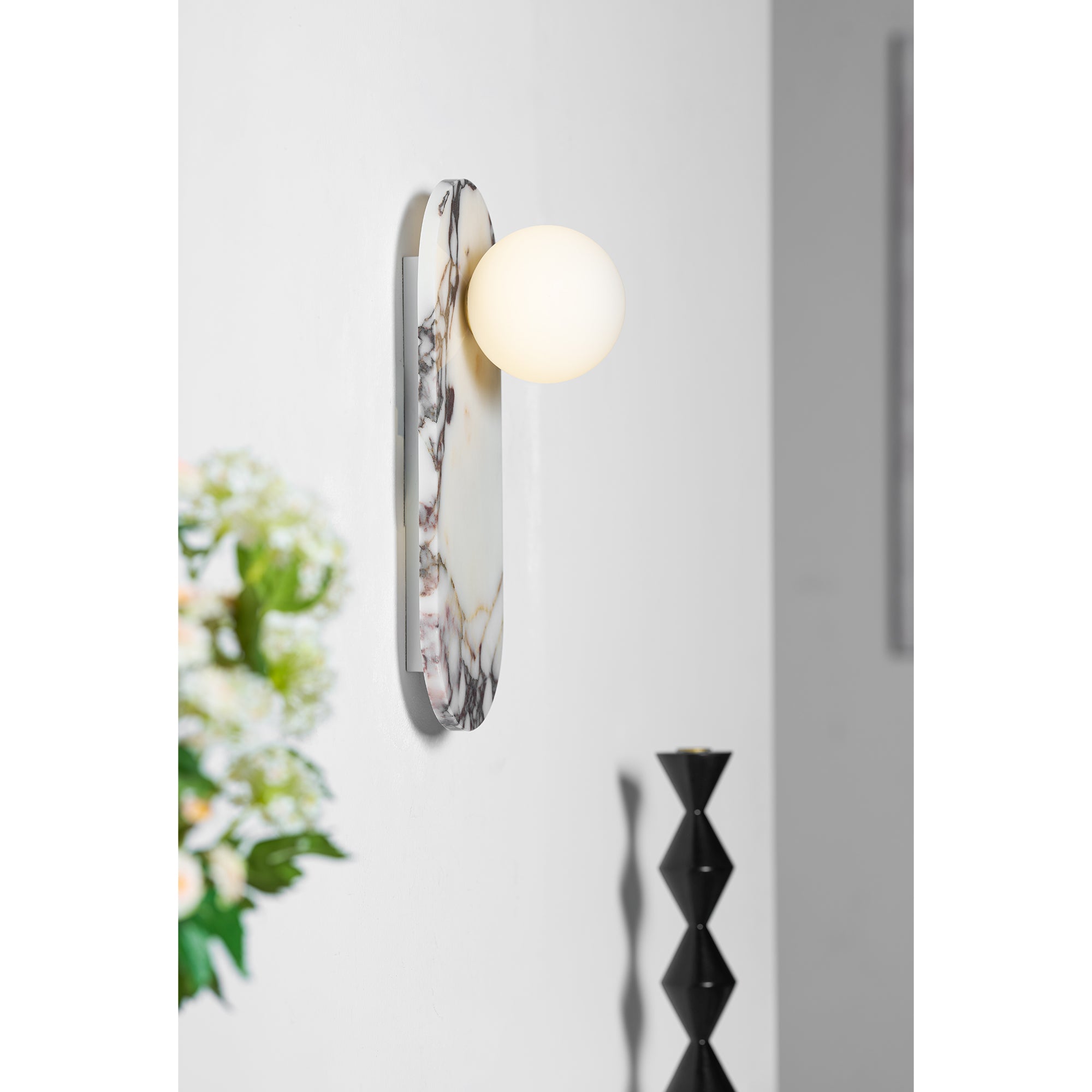 Covelyra Modern Minimalist Marble Glass Wall Lamp - Letslighting