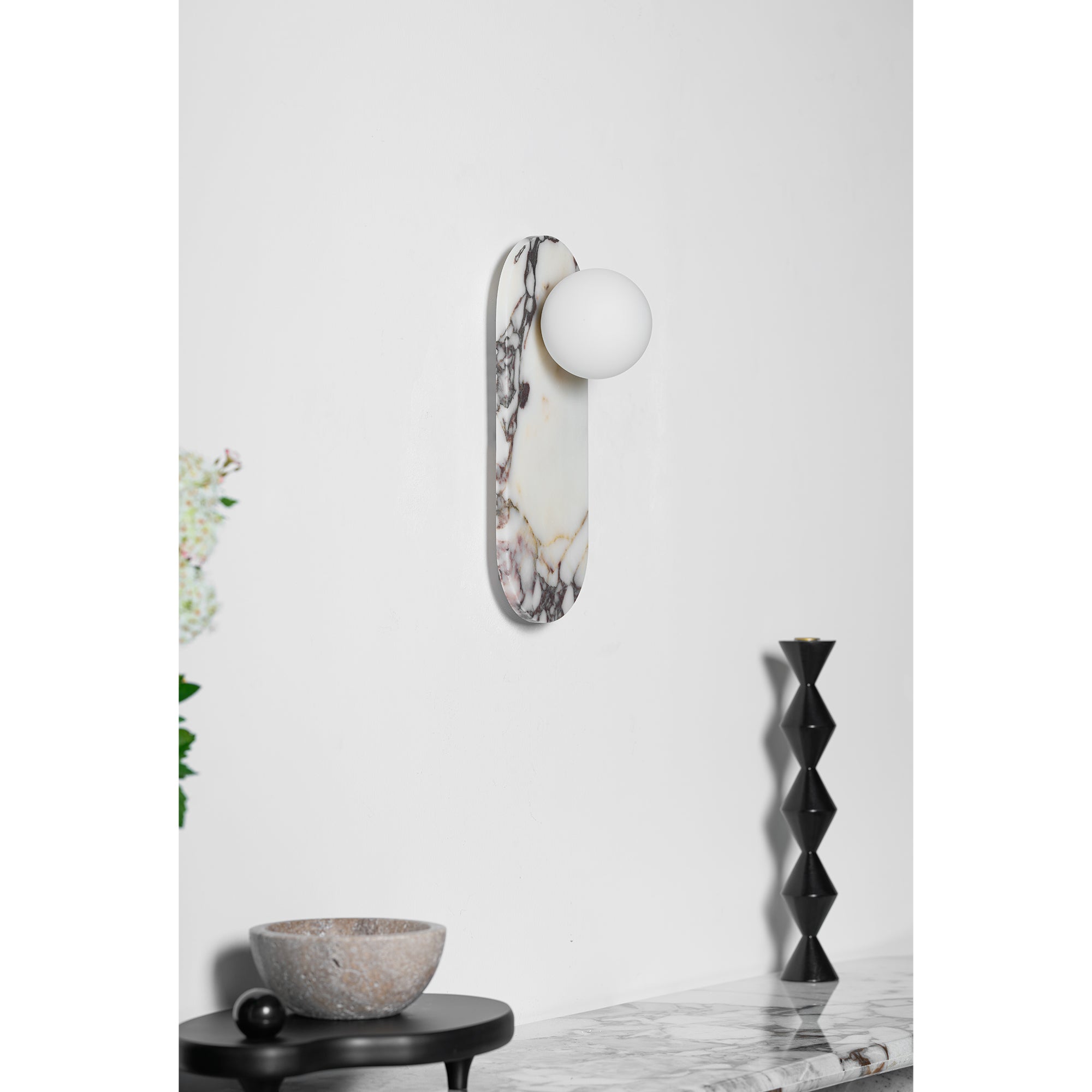Covelyra Modern Minimalist Marble Glass Wall Lamp - Letslighting
