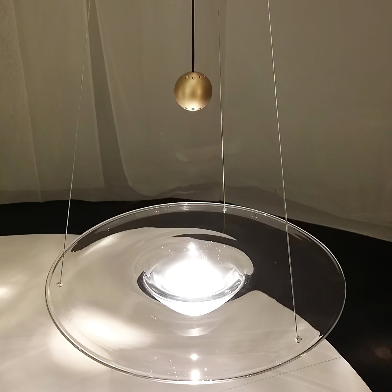Vesperce Brass Minimalistic Pendant Light - Letslighting