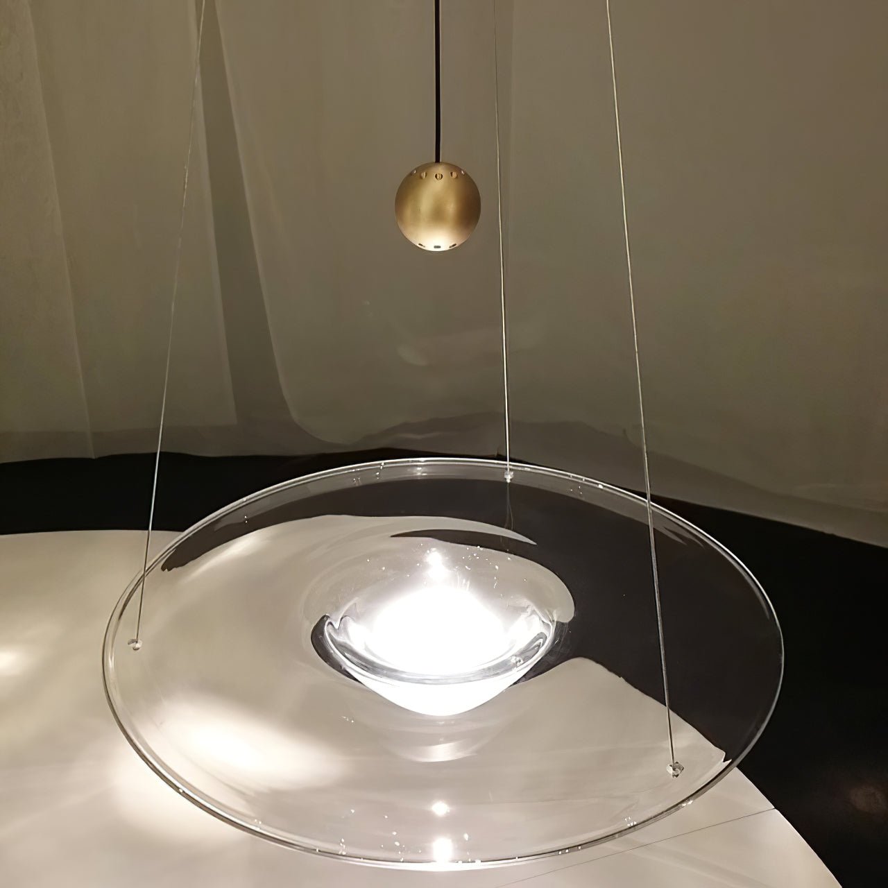 Vesperce Brass Minimalistic Pendant Light - Letslighting