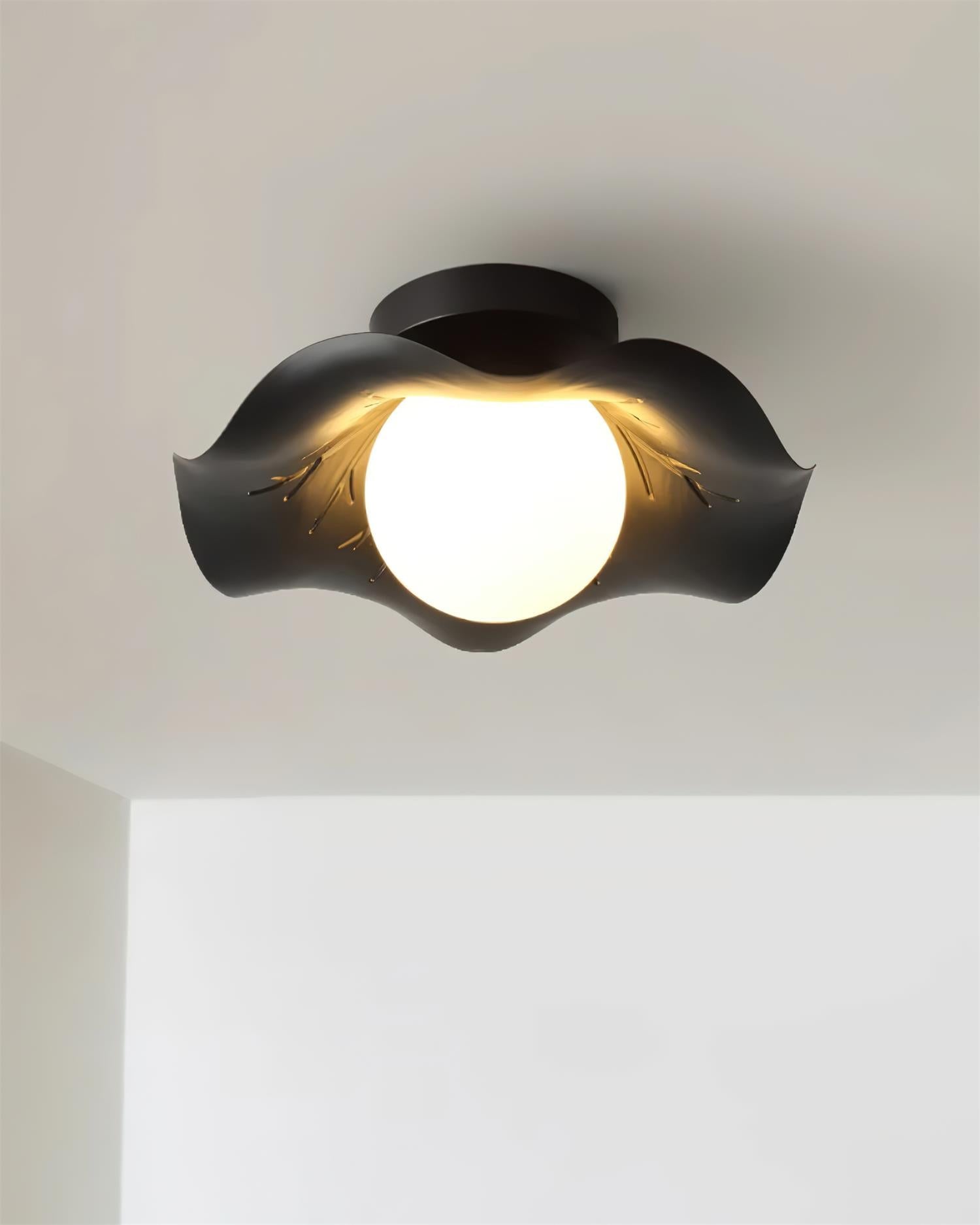 Monae Ceiling Light Petal Shape Globe Modern - Letslighting