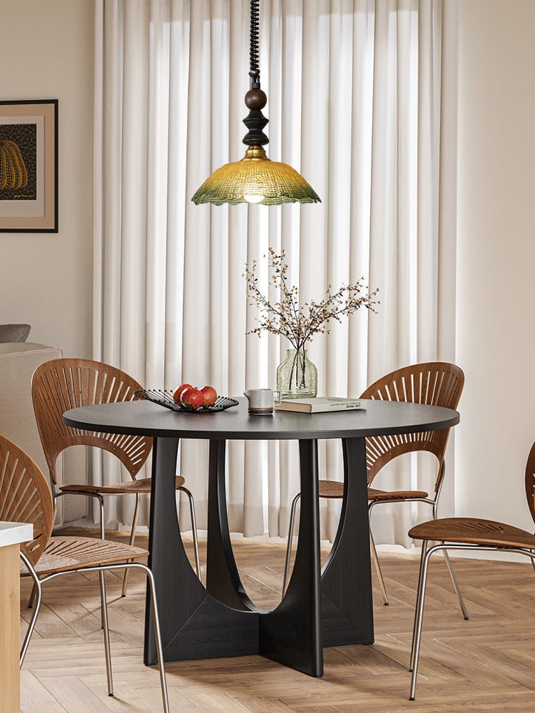 Nydoreth Elegance Vintage Art Wood Pendant Lamp - Letslighting