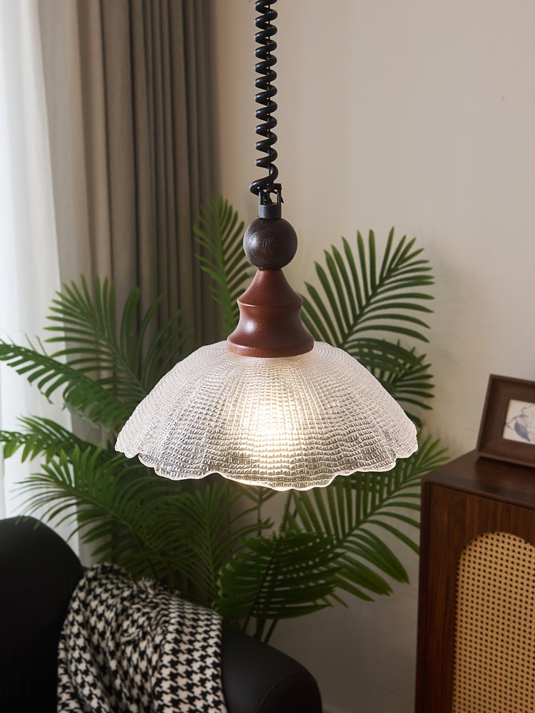 Nydoreth Elegance Vintage Art Wood Pendant Lamp - Letslighting