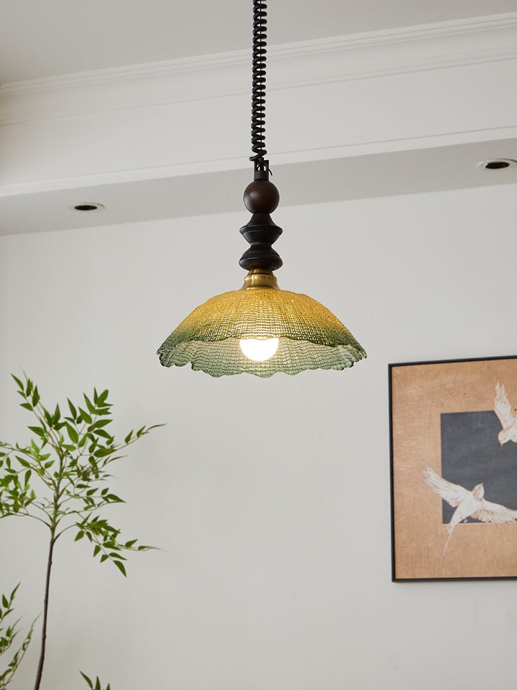 Nydoreth Elegance Vintage Art Wood Pendant Lamp - Letslighting