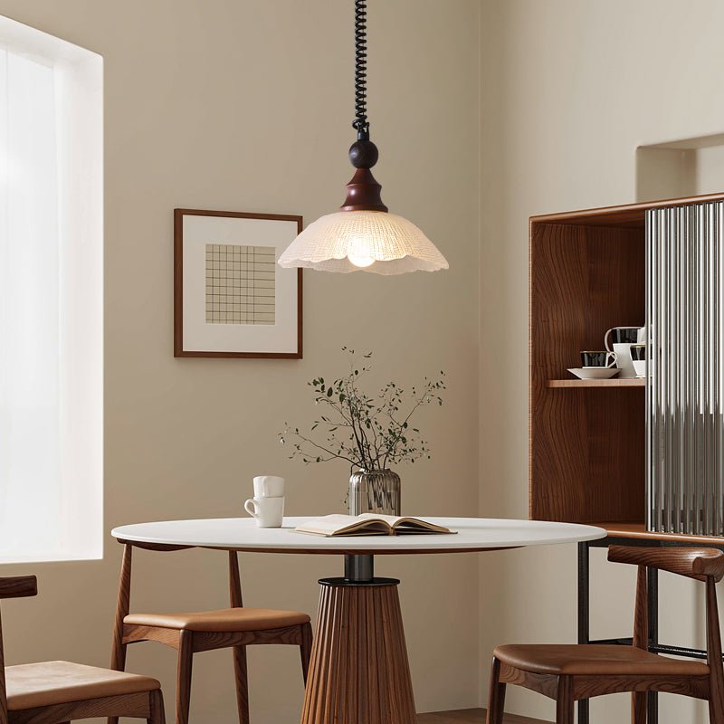 Nydoreth Elegance Vintage Art Wood Pendant Lamp - Letslighting