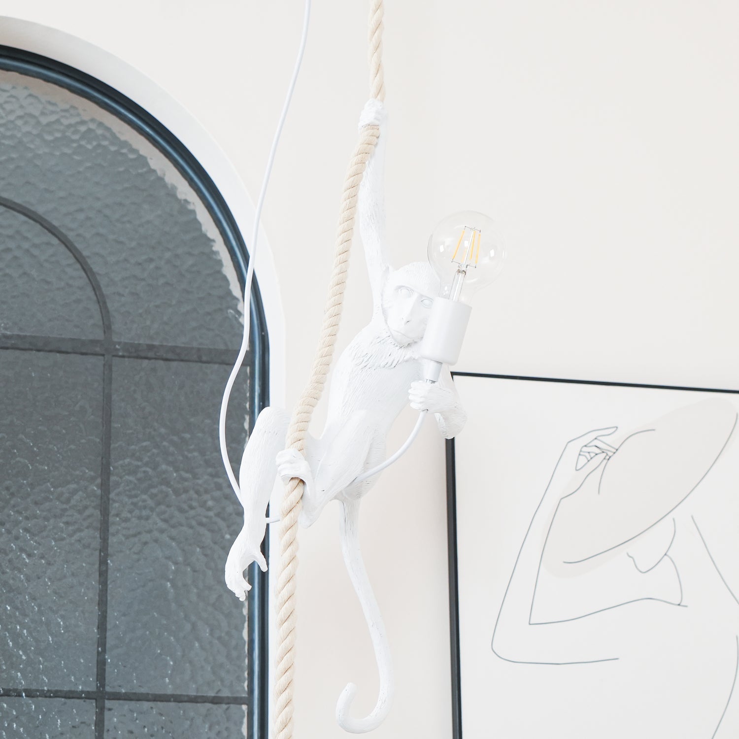Zalira Resin Rope Artistic Pendant Lamp - Letslighting