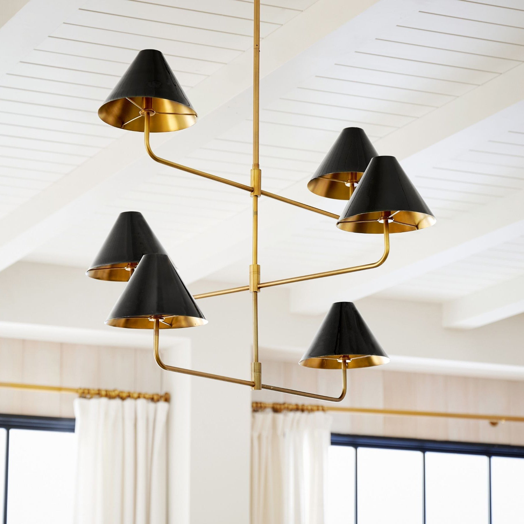Zoruvyh Three Tier Vintage Industrial Fabric Chandelier - Letslighting