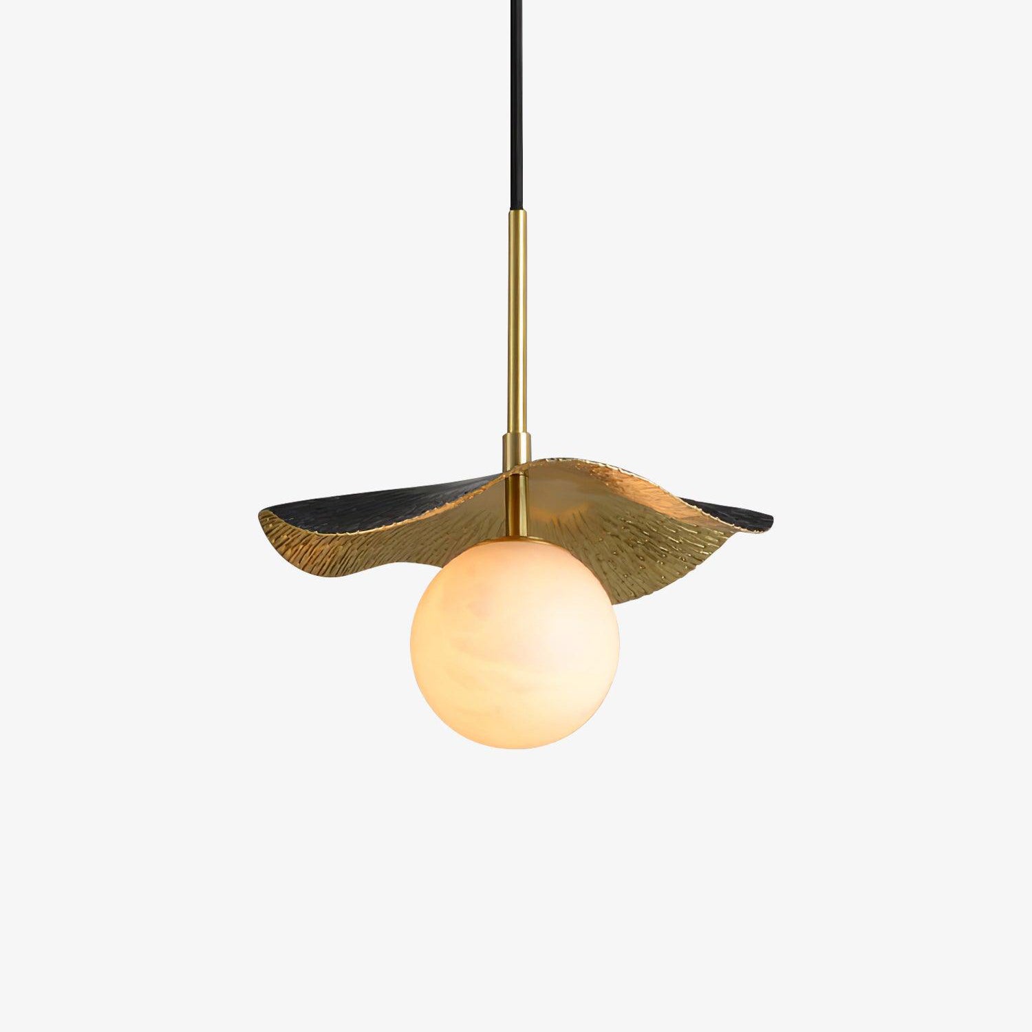 Ivvynen Leaf Canopy Alabaster Pendant Light - Letslighting