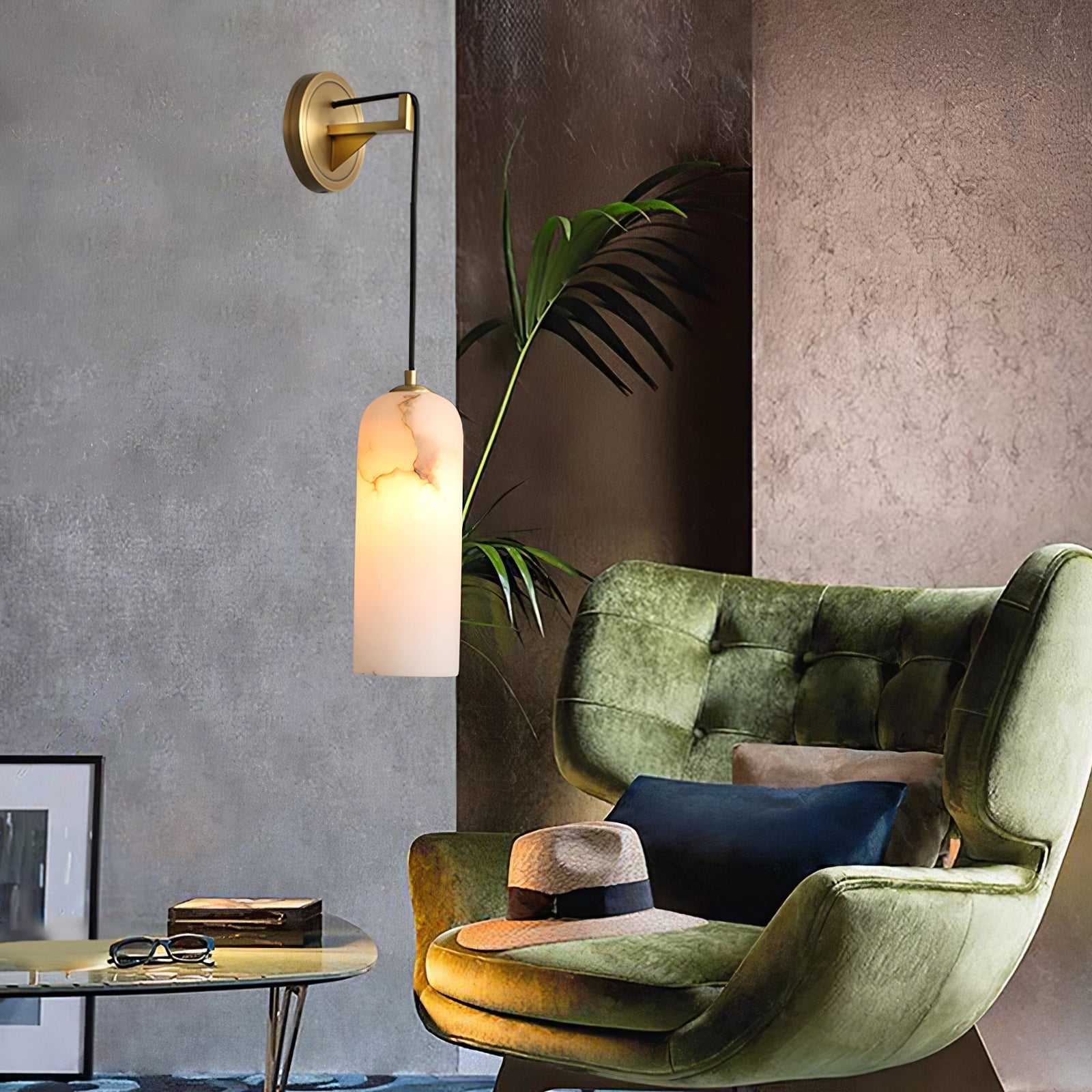 Vaelara Pendant Alabaster Wall Light - Letslighting