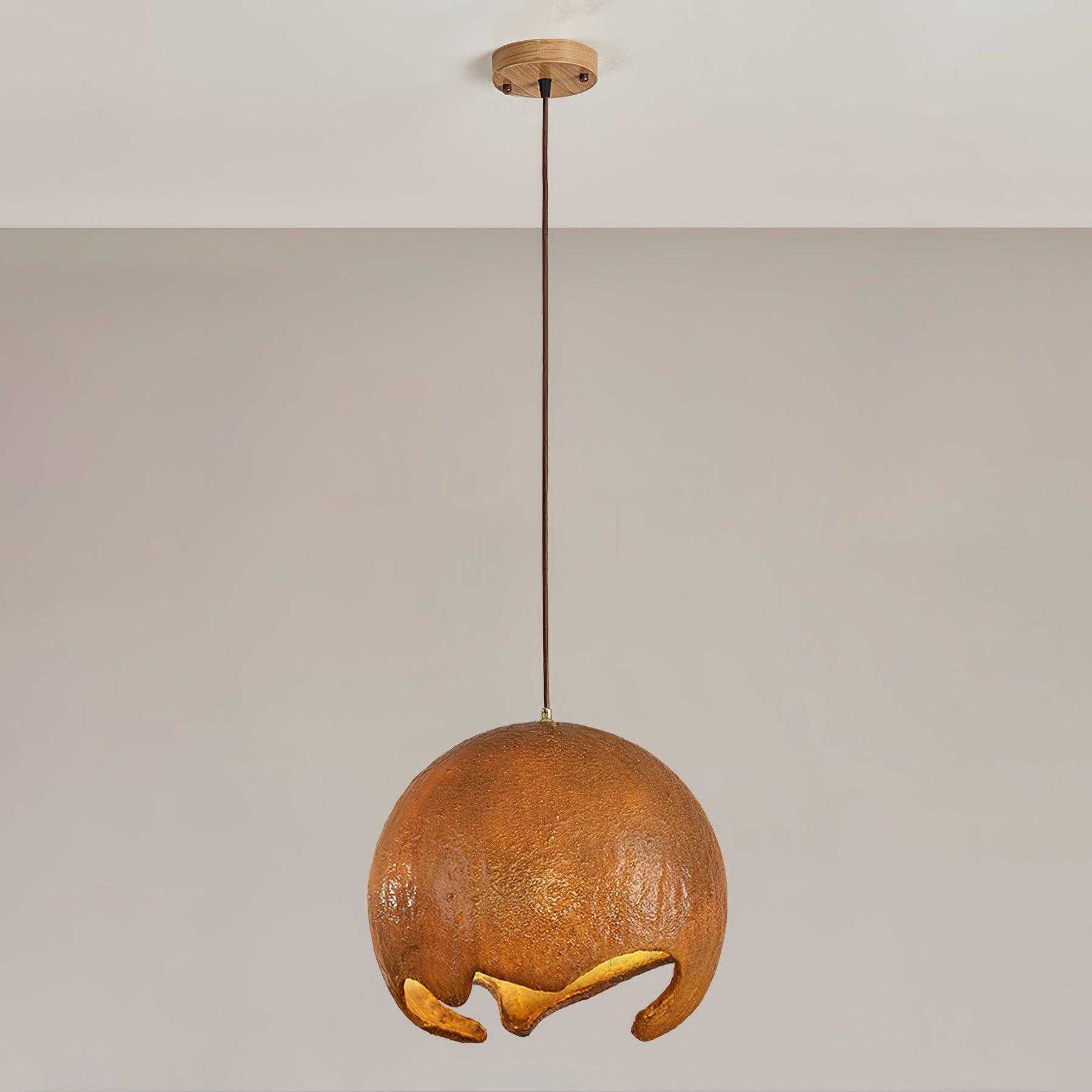 Moon Crater Pendant Lamp Resin Curvilinear Minimalist - Letslighting