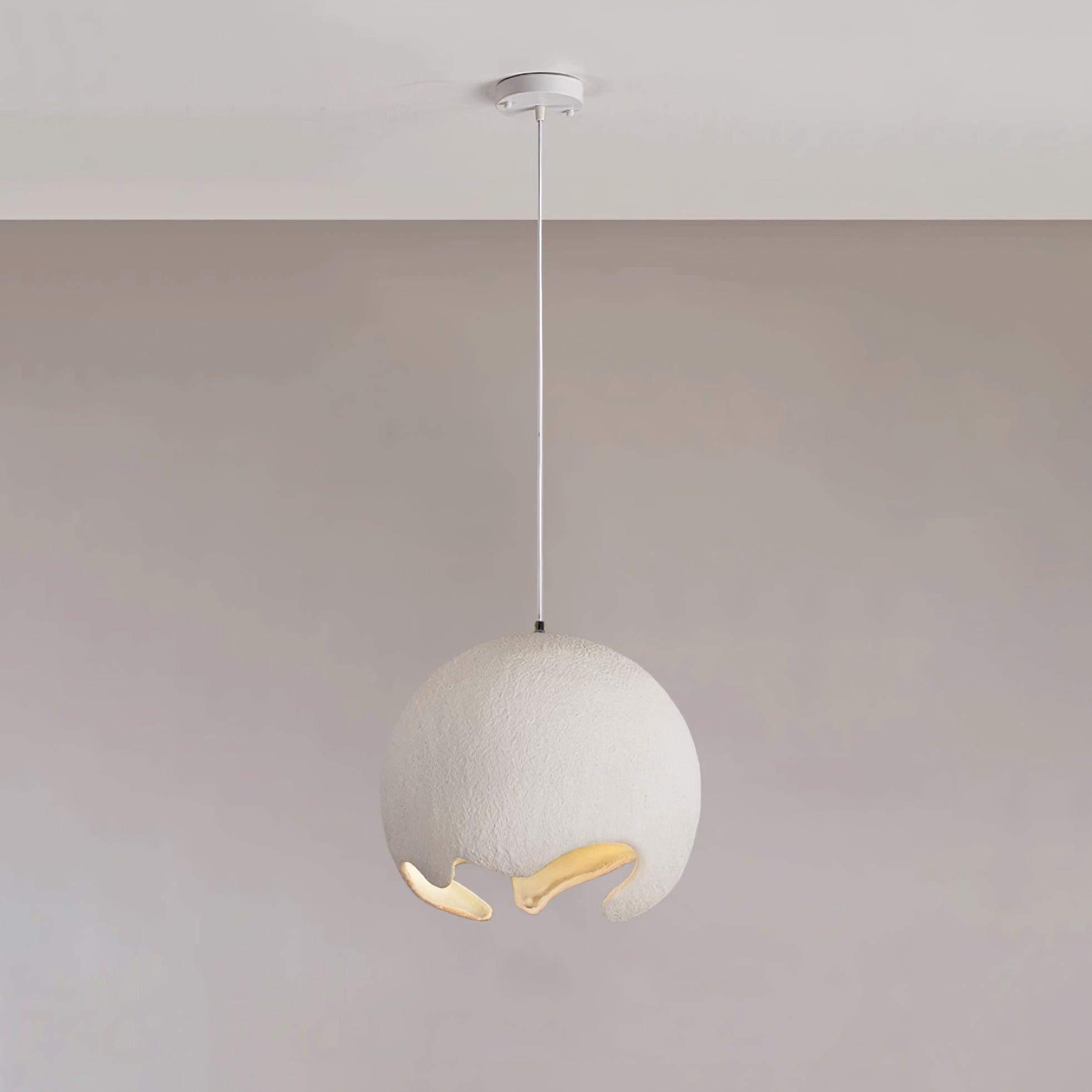 Moon Crater Pendant Lamp Resin Curvilinear Minimalist - Letslighting