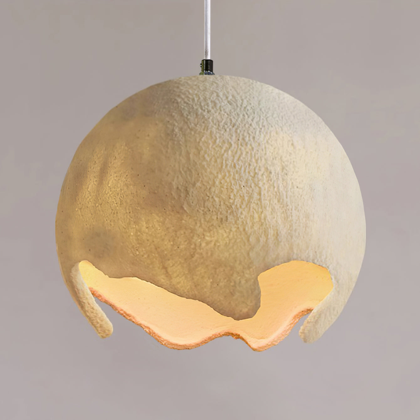 Moon Crater Pendant Lamp Resin Curvilinear Minimalist - Letslighting