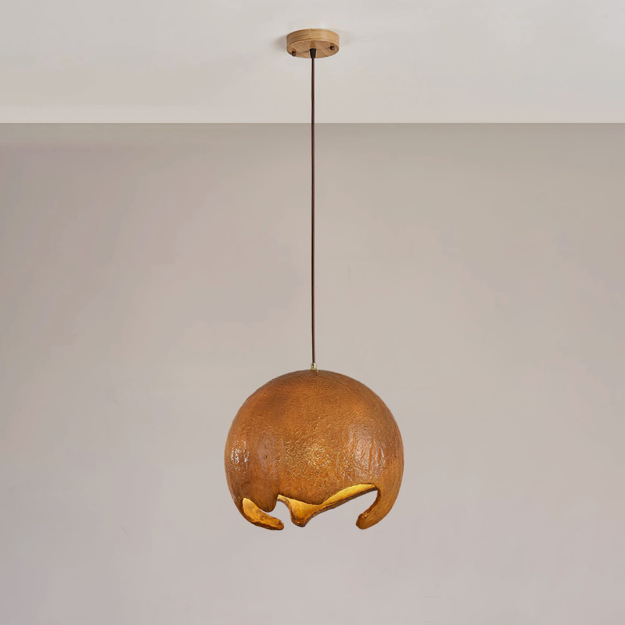 Moon Crater Pendant Lamp Resin Curvilinear Minimalist - Letslighting