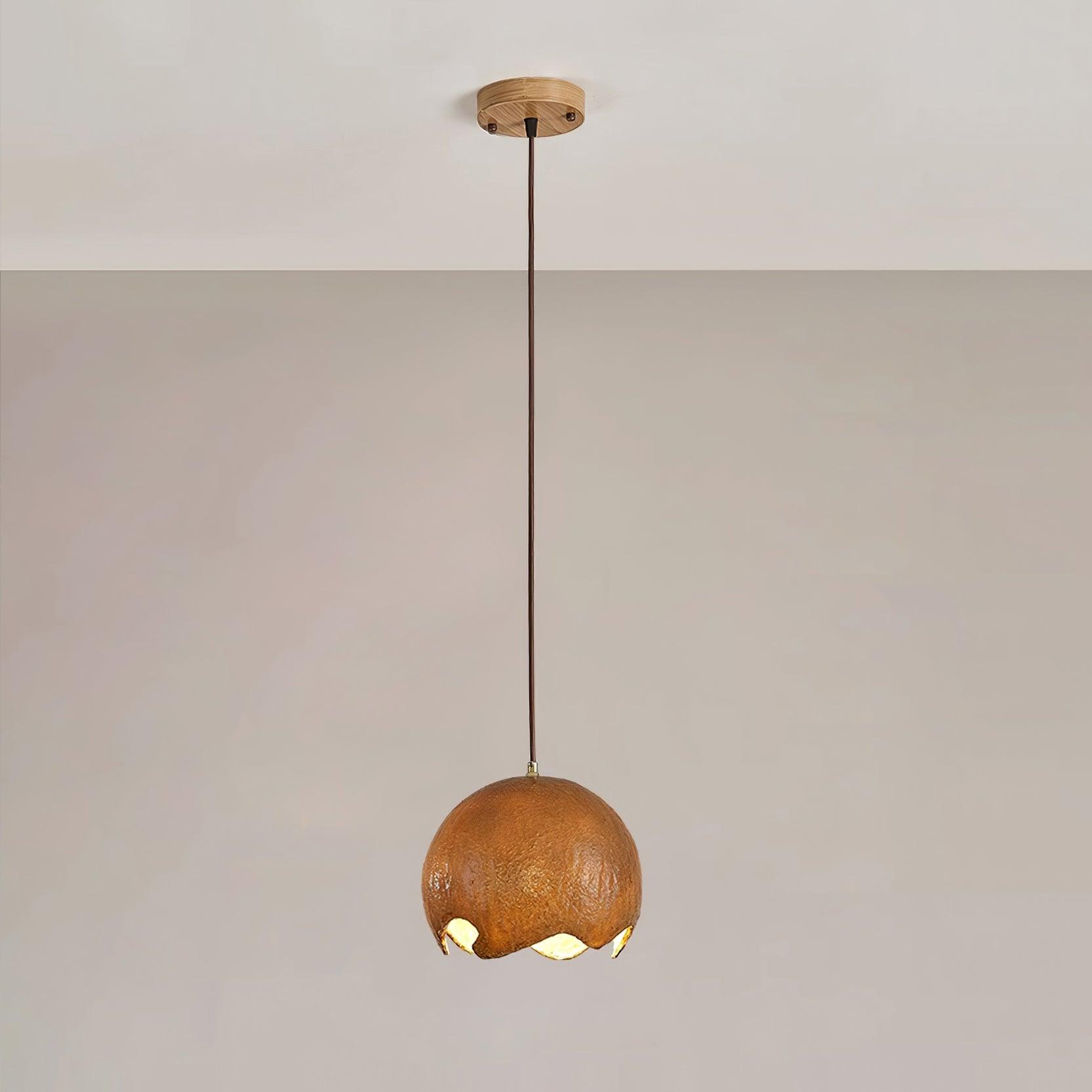 Moon Crater Pendant Lamp Resin Curvilinear Minimalist - Letslighting