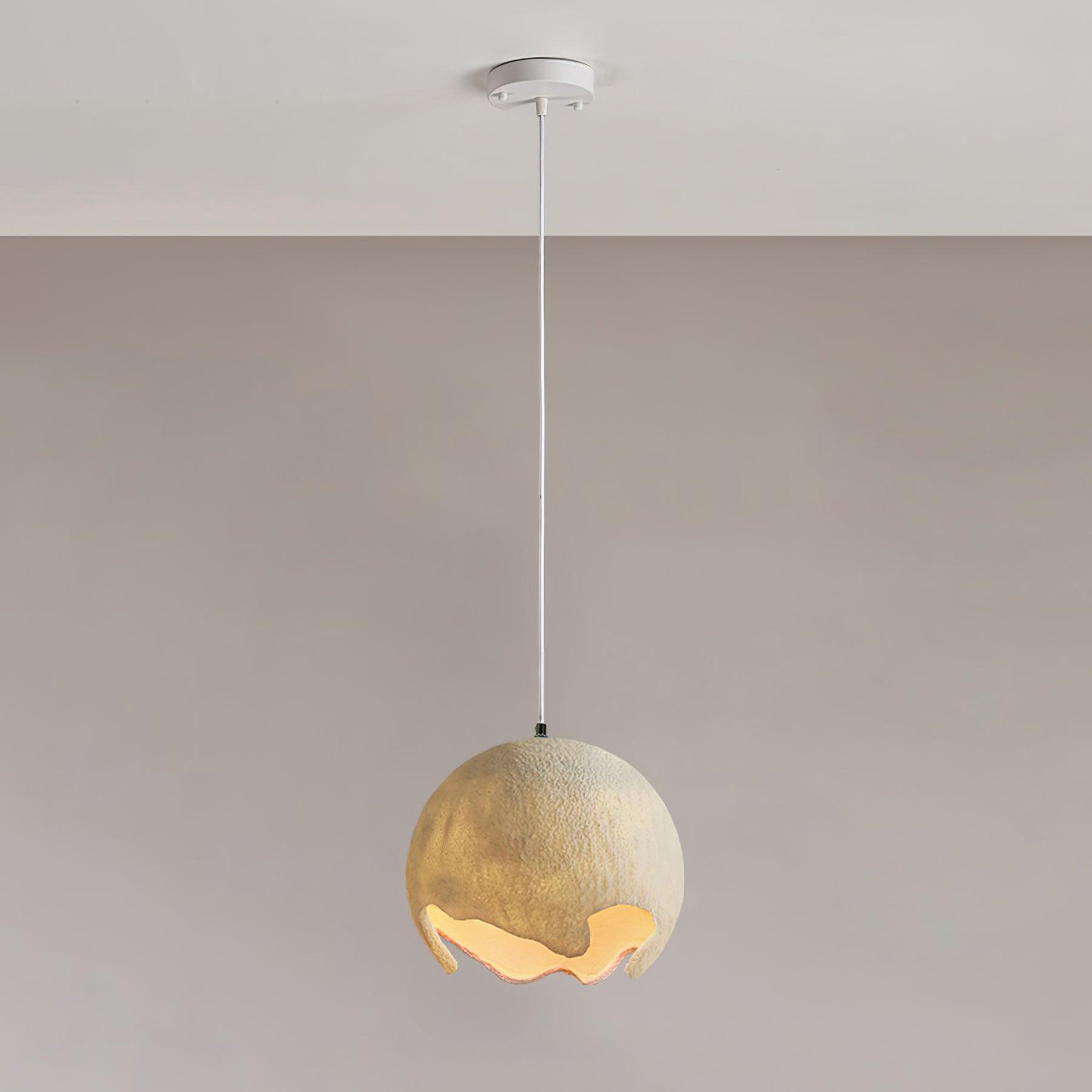 Moon Crater Pendant Lamp Resin Curvilinear Minimalist - Letslighting