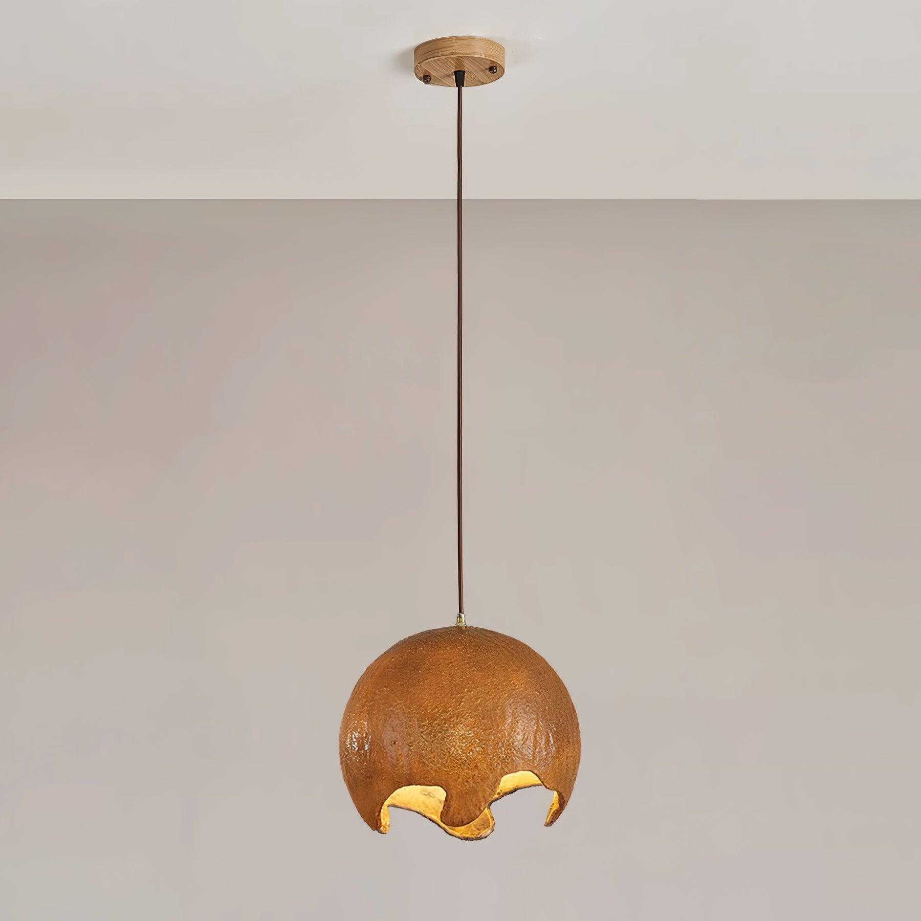 Moon Crater Pendant Lamp Resin Curvilinear Minimalist - Letslighting