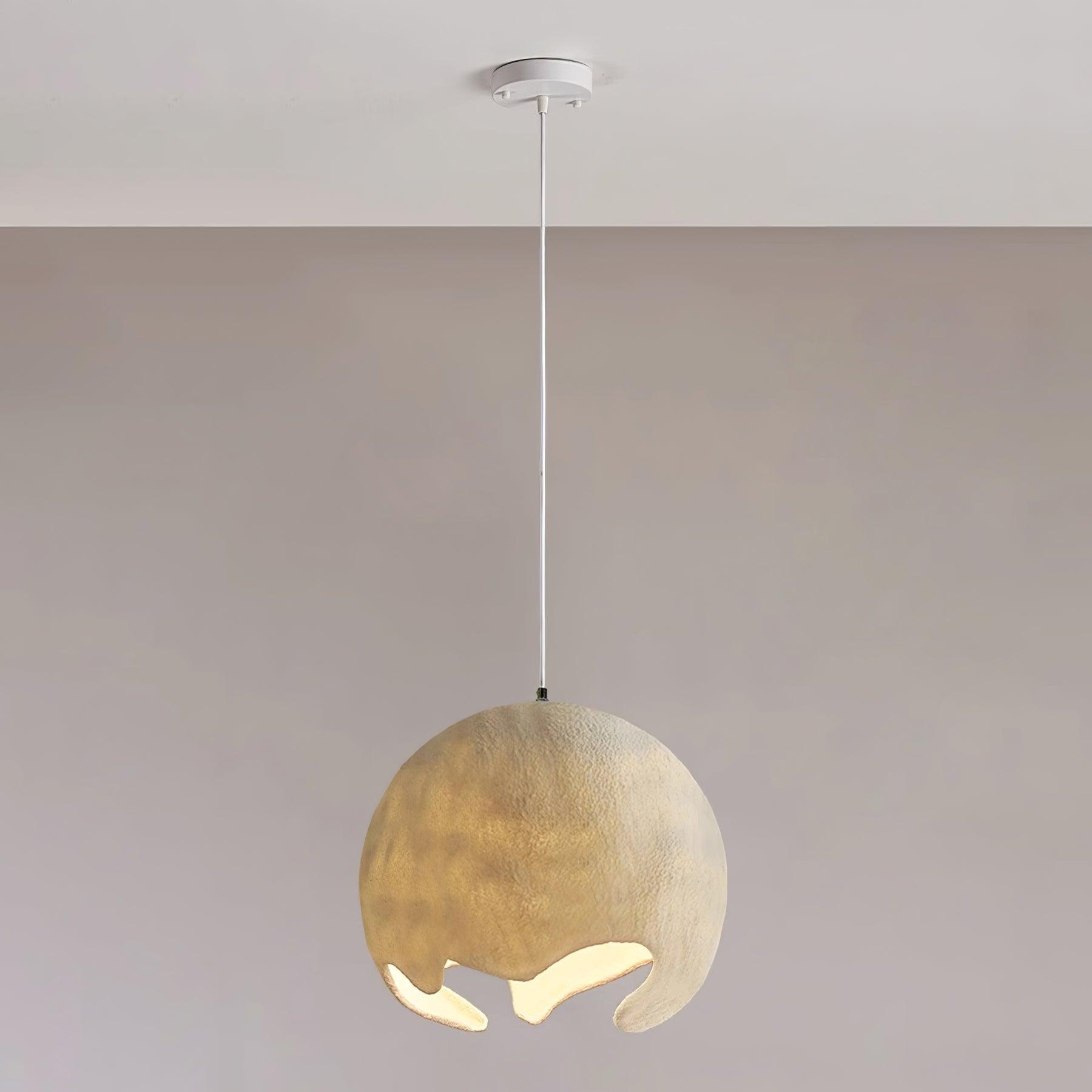 Moon Crater Pendant Lamp Resin Curvilinear Minimalist - Letslighting