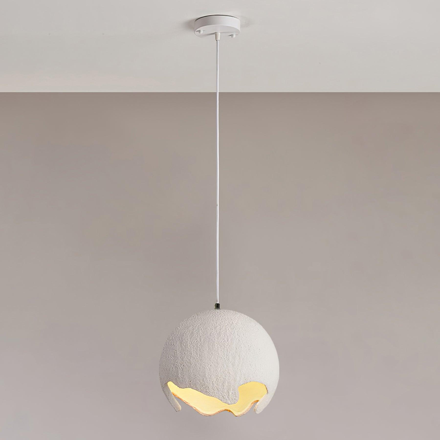 Moon Crater Pendant Lamp Resin Curvilinear Minimalist - Letslighting