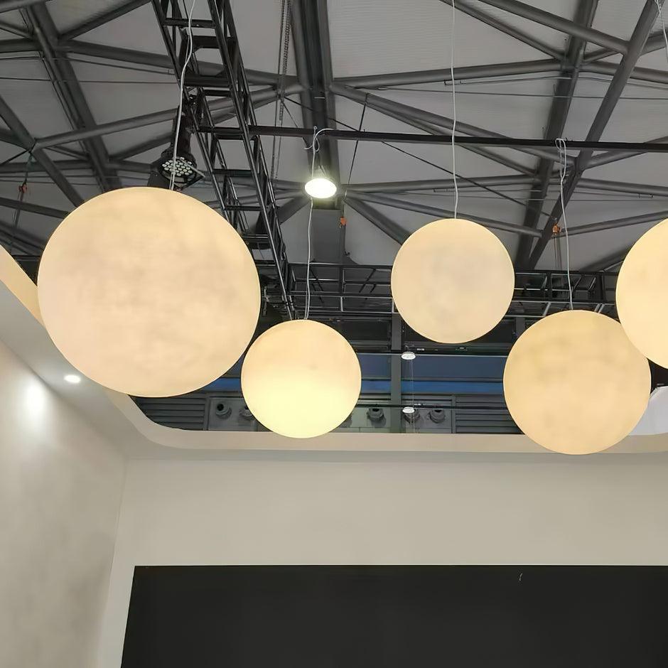Lustra Pendant Lamp Moon Shaped for Living Room - Letslighting