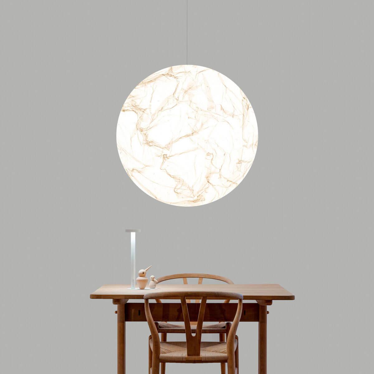 Globe Minimalist Silk Pendant Lamp - Letslighting